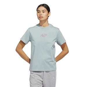 adidas Women's Seashell Logo Graphic T-Shirt - Sage Green