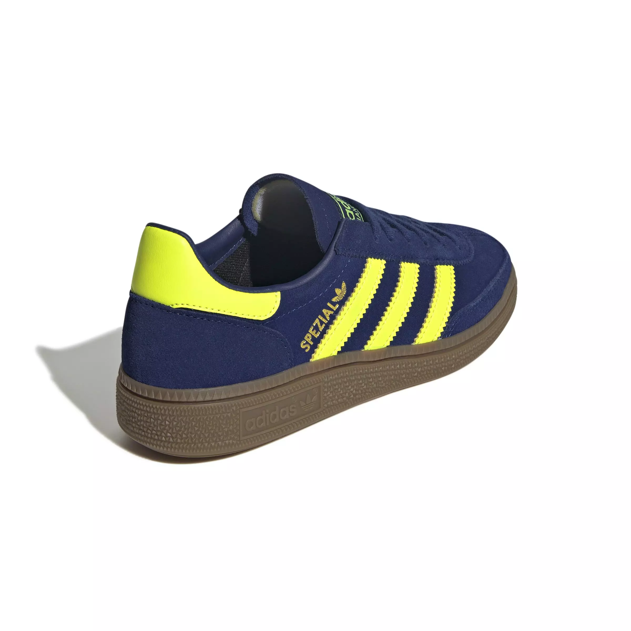 adidas Originals Handball Spezial "Victory Blue/Solar Yellow/Gum 5" Grade School Boys' Shoe - BLUE/YELLOW/GUM