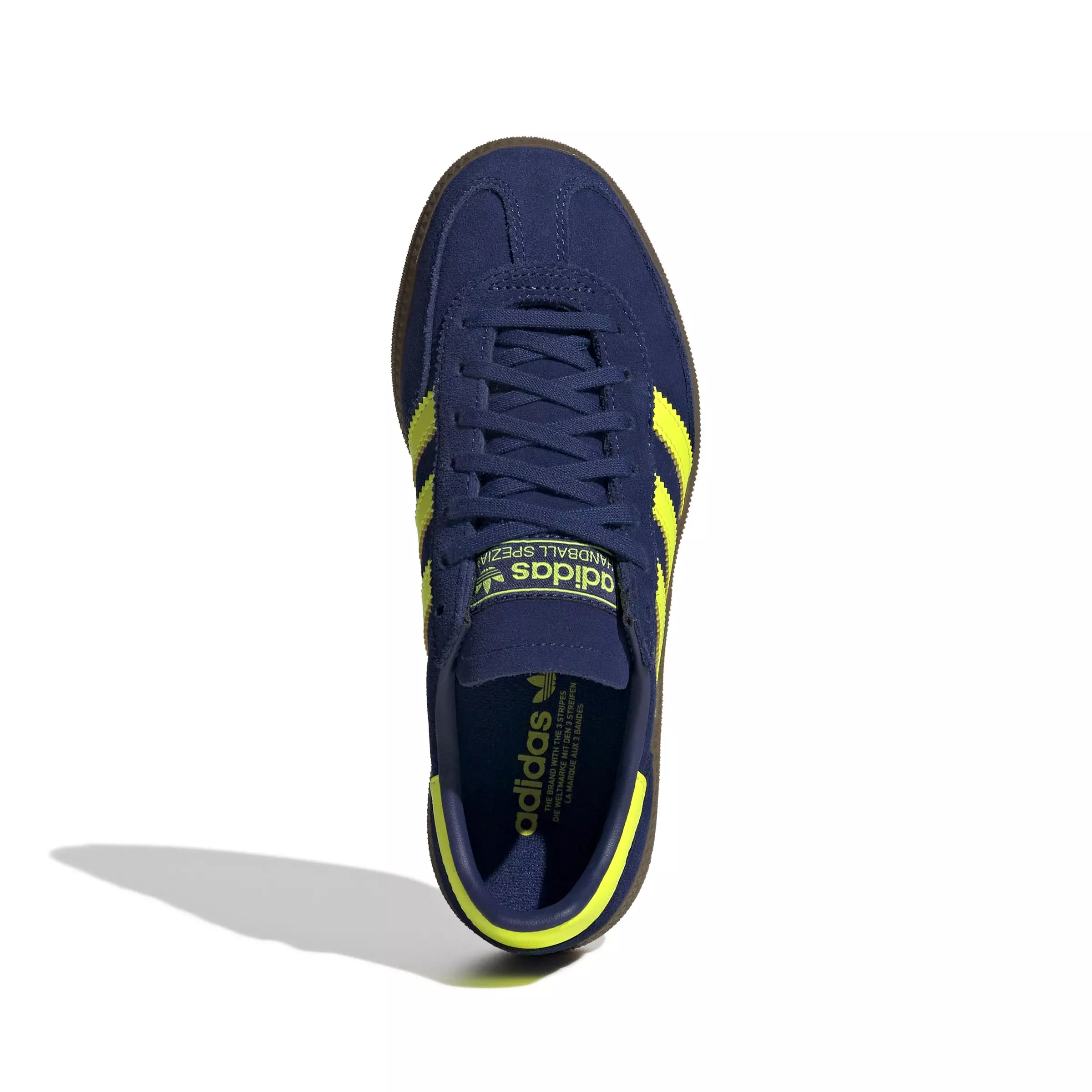 adidas Originals Handball Spezial "Victory Blue/Solar Yellow/Gum 5" Grade School Boys' Shoe - BLUE/YELLOW/GUM