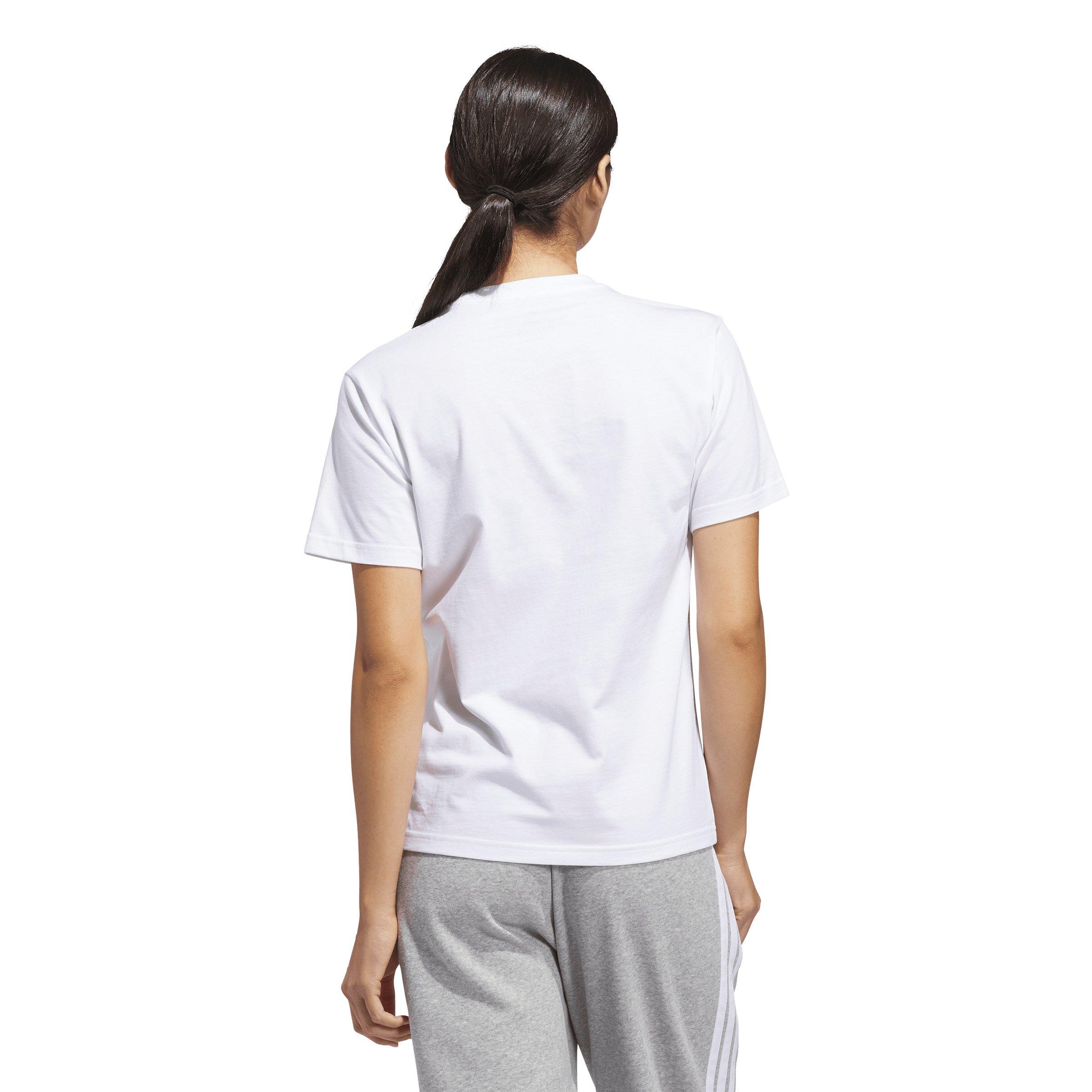 adidas Women's Seashell Logo Graphic T-Shirt - White - WHITE Thumbnail View 2