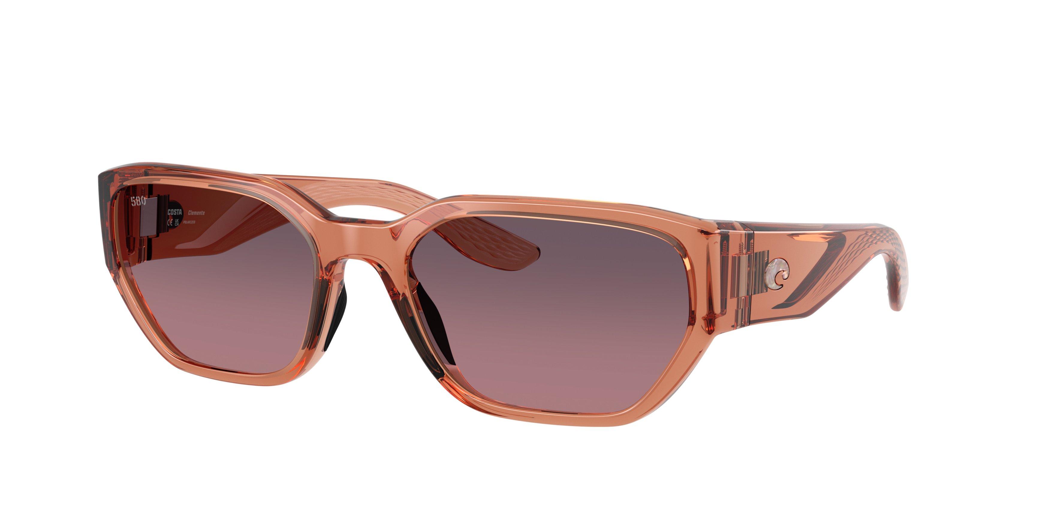 Costa Del Mar Clemente Rose Gradient 580G Polarized Sunglasses - Translucent Pink Sands - PINK Thumbnail View 1