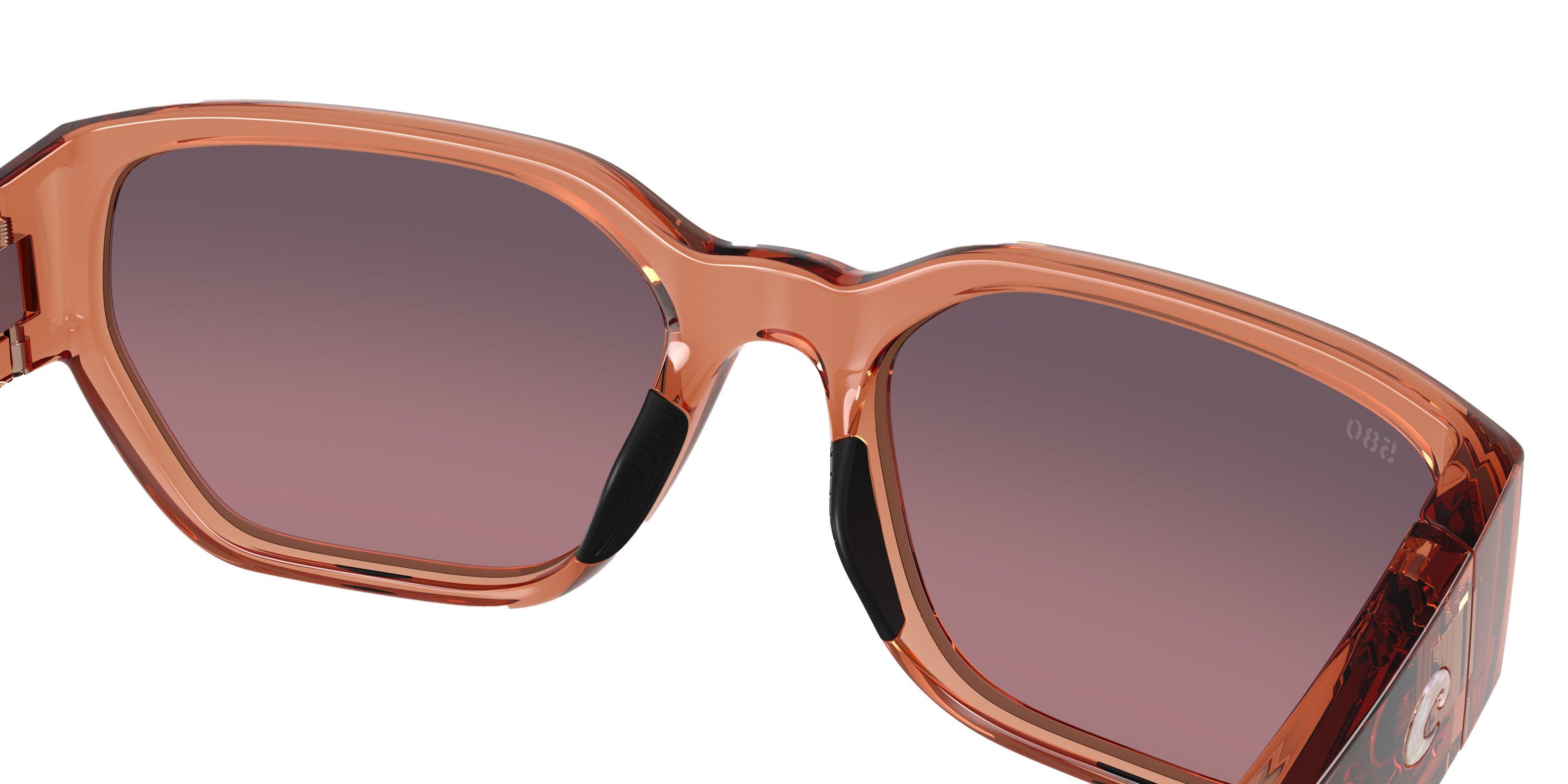 Costa Del Mar Clemente Rose Gradient 580G Polarized Sunglasses - Translucent Pink Sands - PINK Thumbnail View 6