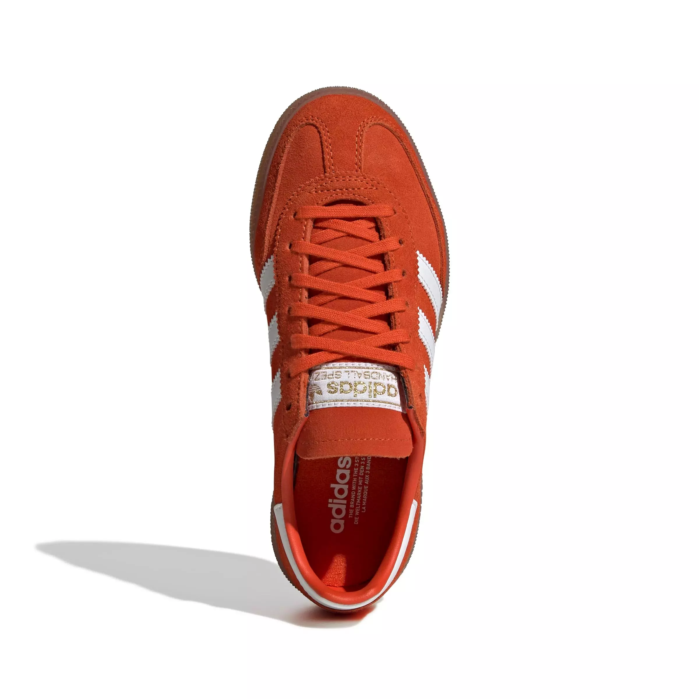 adidas Originals Handball Spezial "Collegiate Orange/Gum 5" Grade School Boys' Shoe - ORANGE/GUM