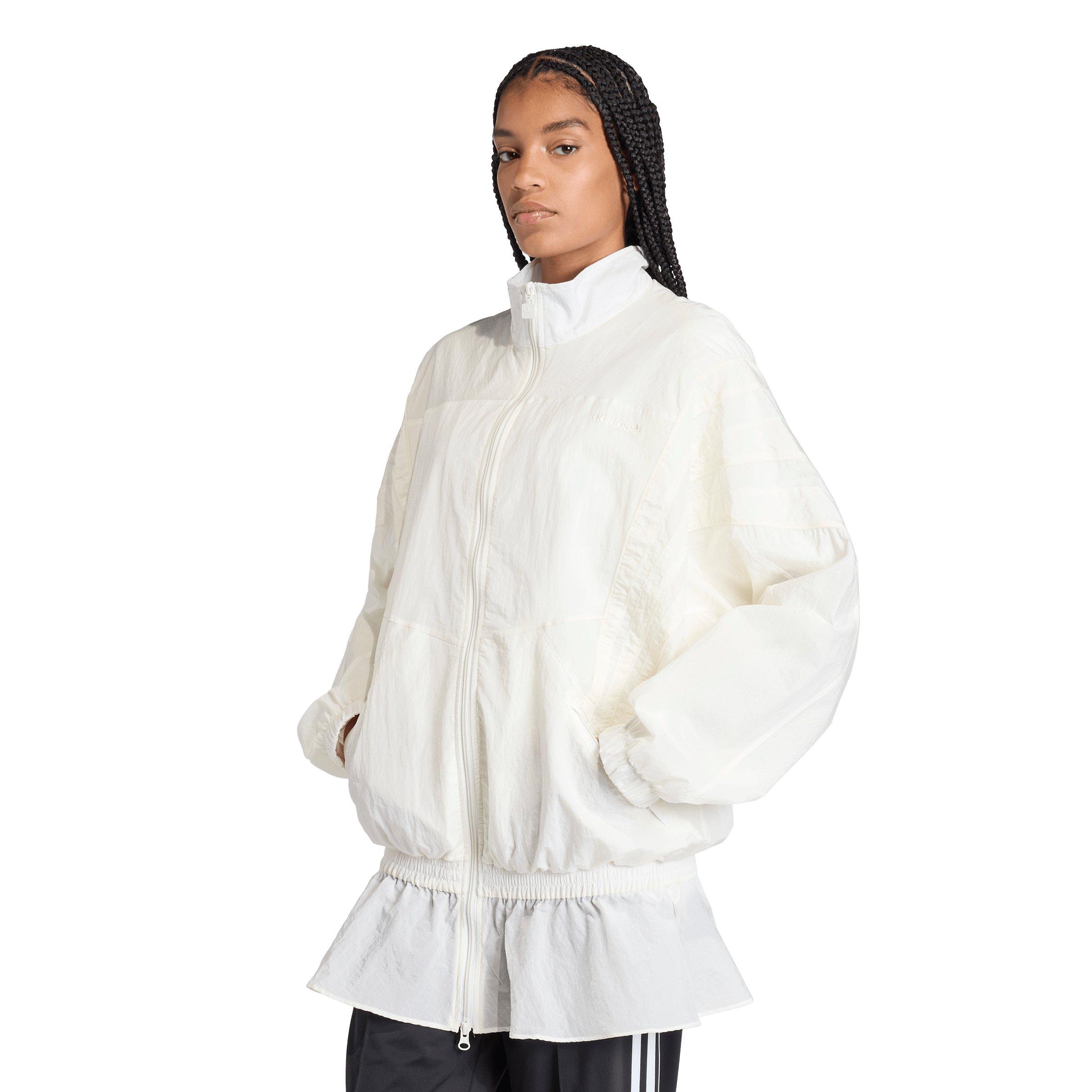 adidas Originals Women's Santiago Woven Track Jacket - Off-White - OFF-WHITE Thumbnail View 1
