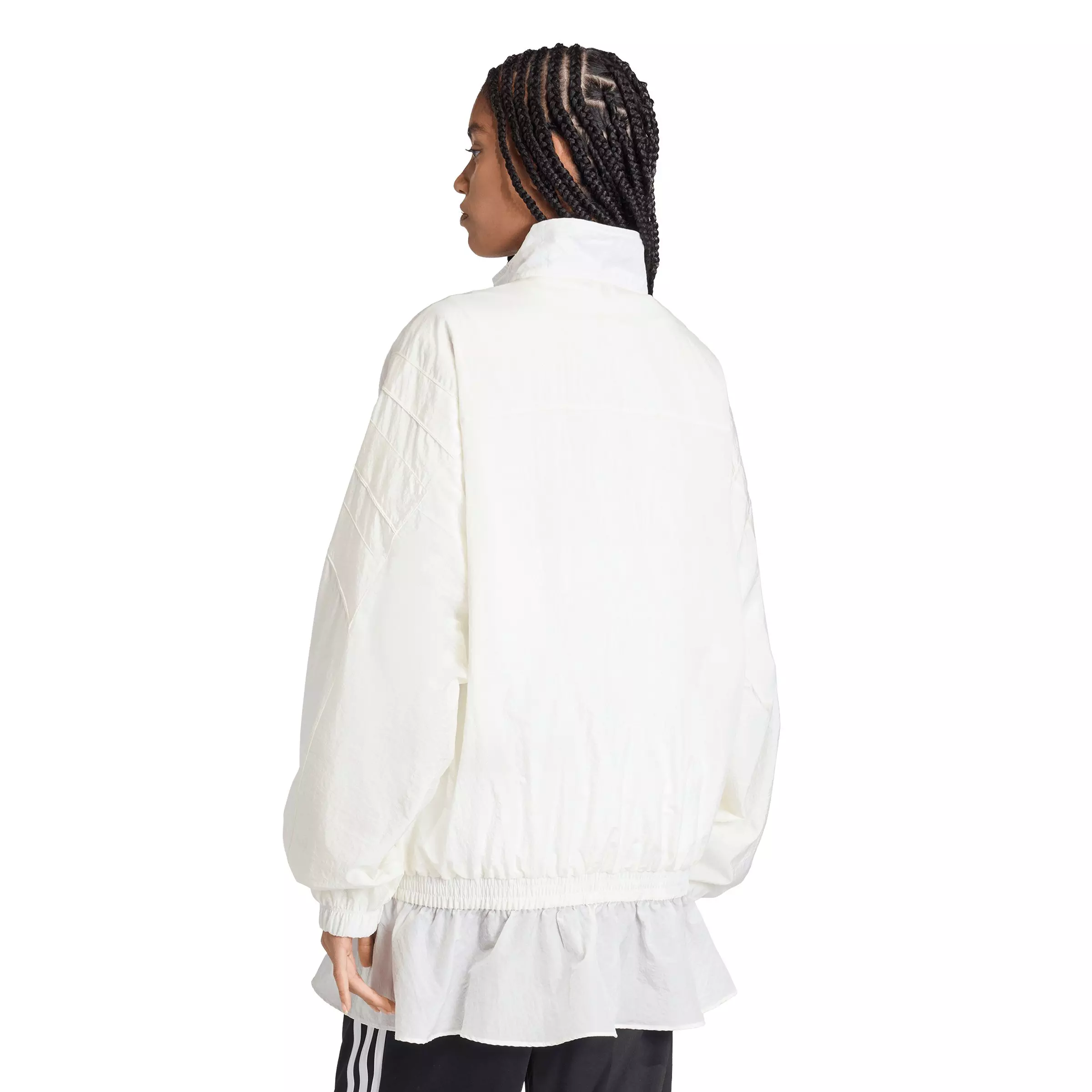 adidas Originals Women's Santiago Woven Track Jacket - Off-White - OFF-WHITE