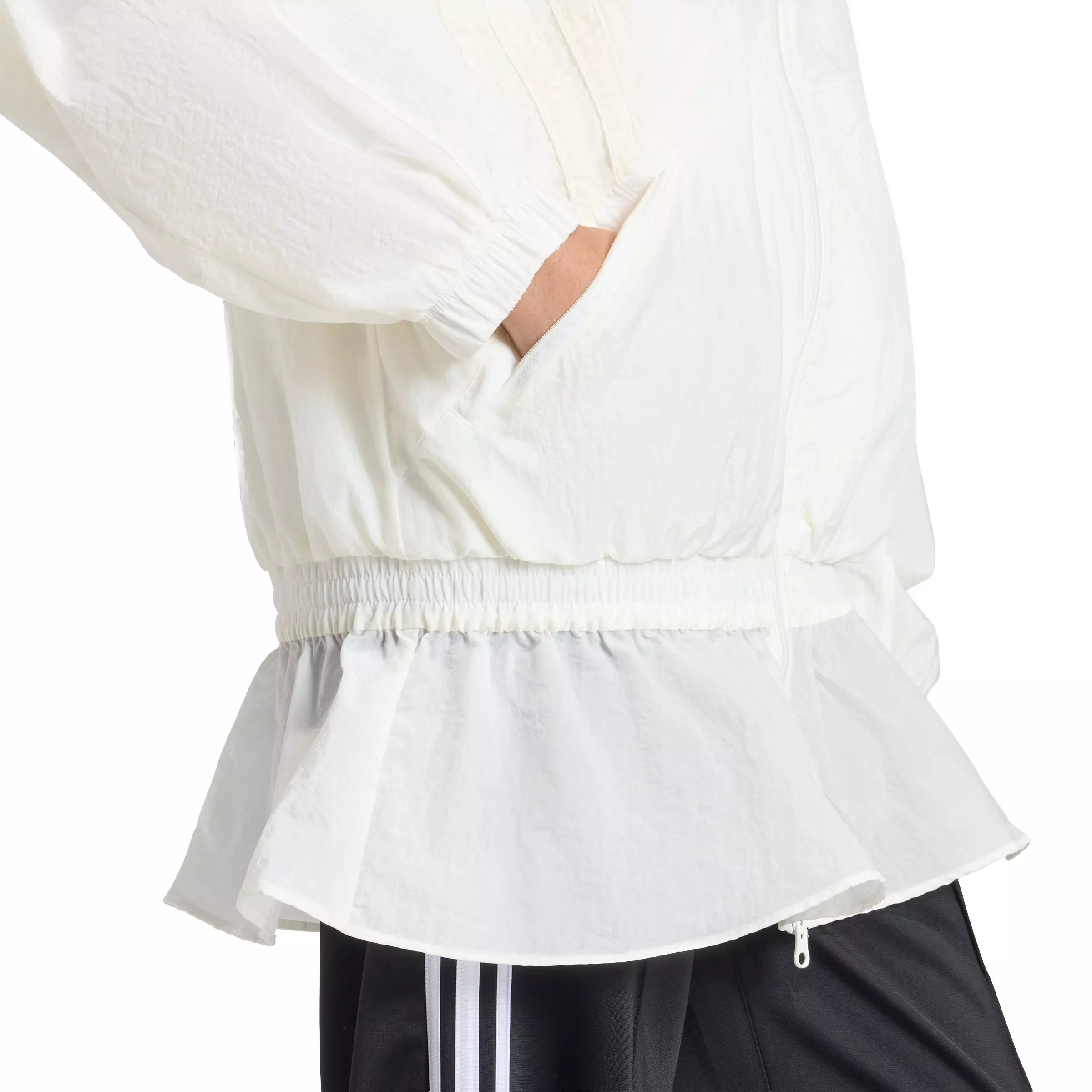 adidas Originals Women's Santiago Woven Track Jacket - Off-White - OFF-WHITE