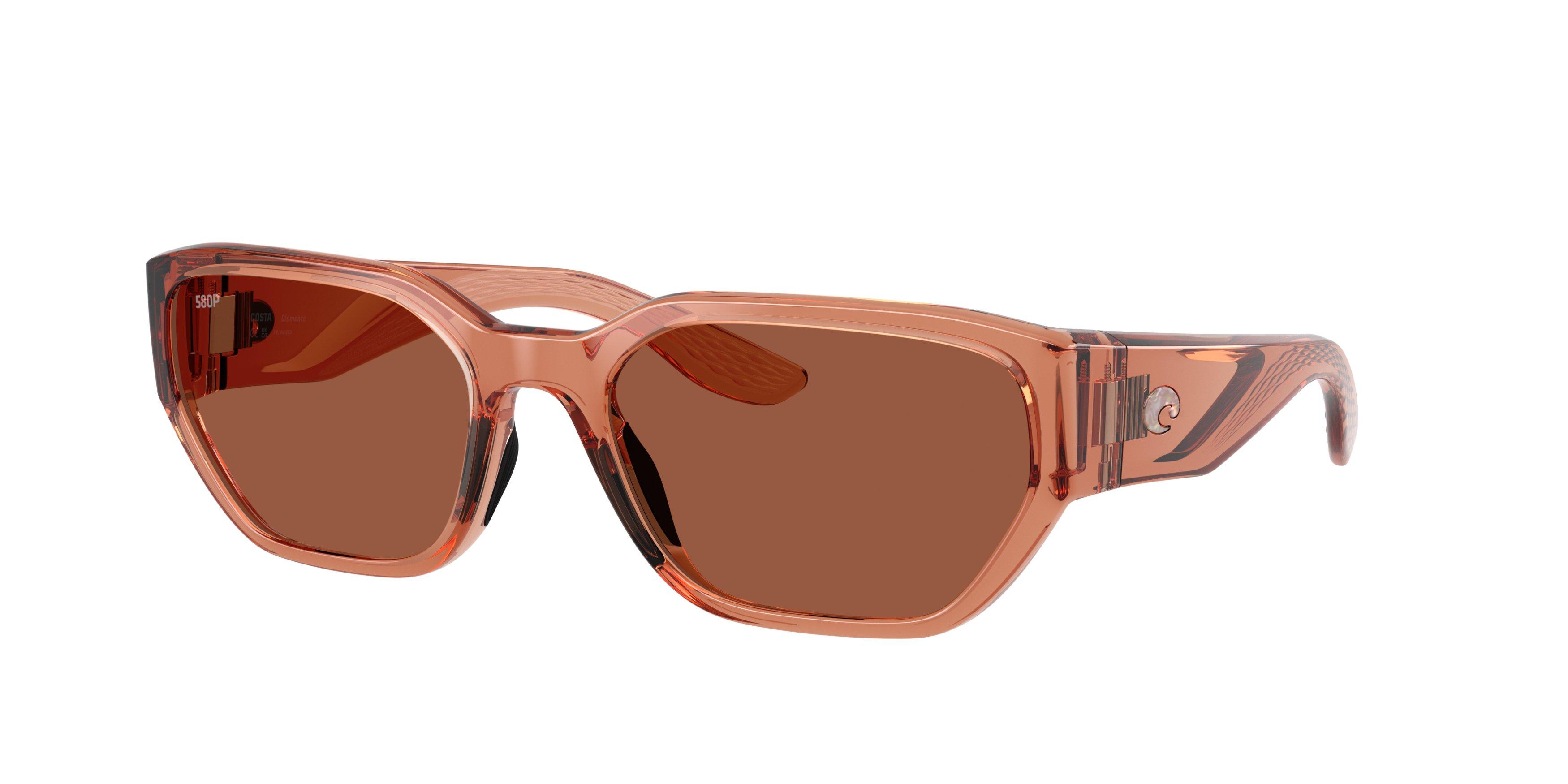 Costa Del Mar Clemente Copper 580PG Polarized Sunglasses - Translucent Pink Sands - PINK Thumbnail View 1