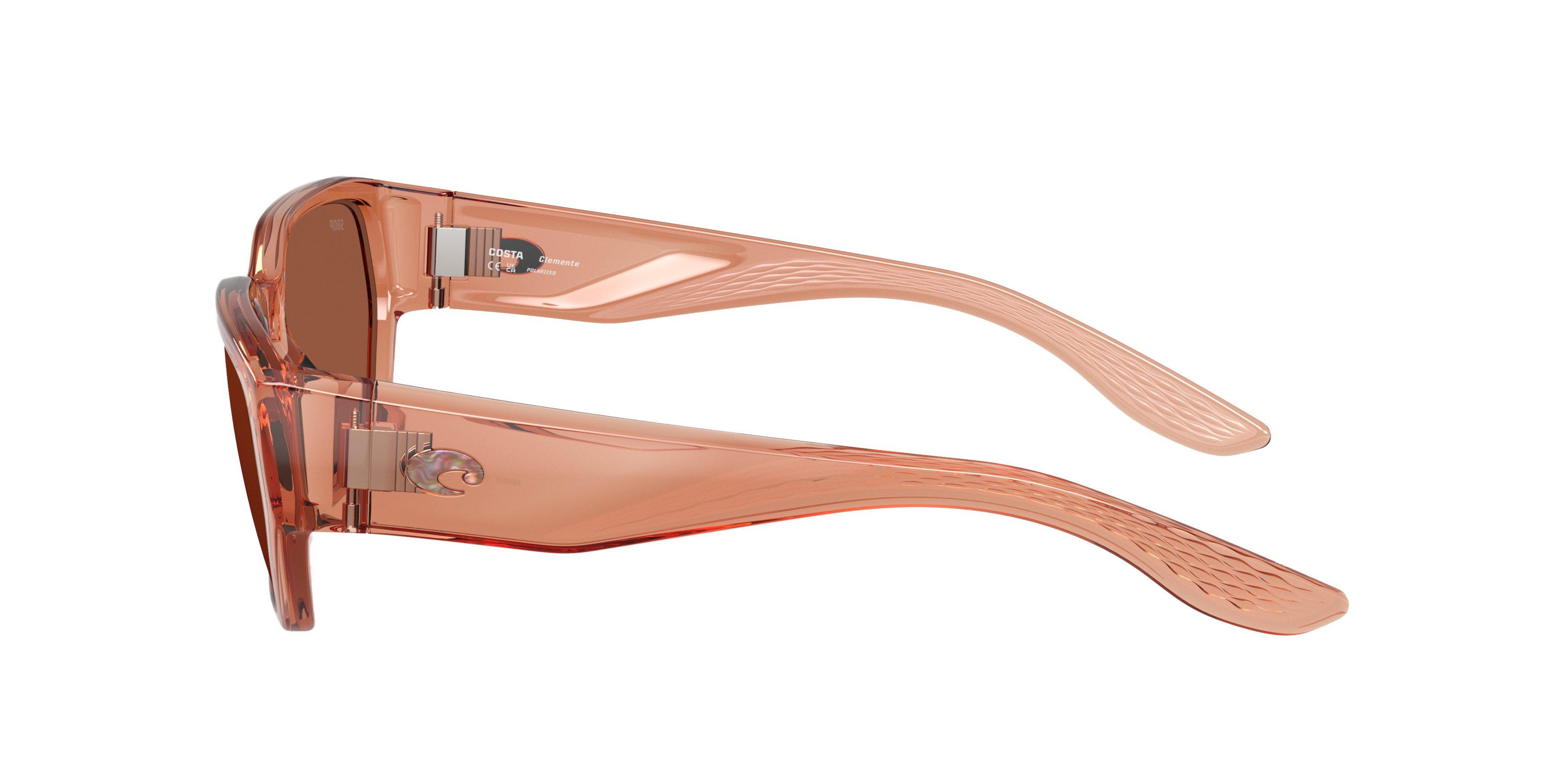 Costa Del Mar Clemente Copper 580PG Polarized Sunglasses - Translucent Pink Sands - PINK Thumbnail View 4