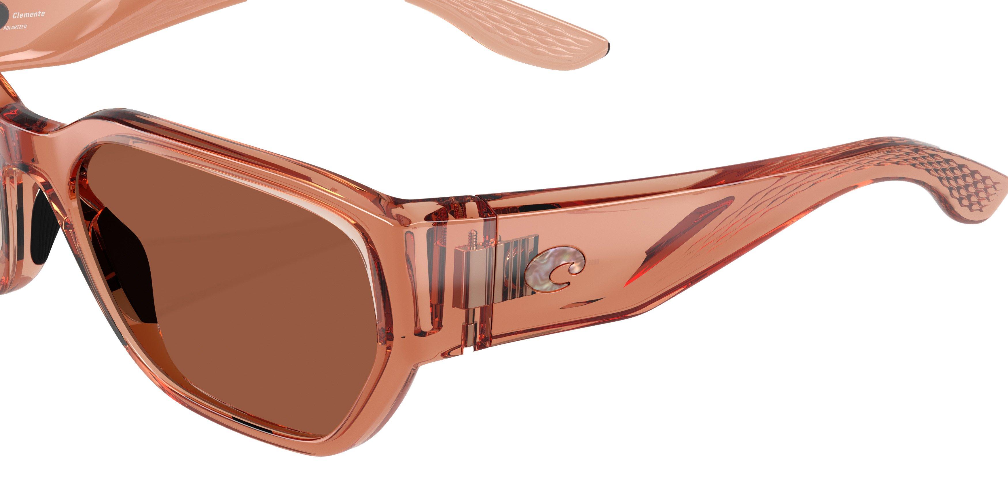Costa Del Mar Clemente Copper 580PG Polarized Sunglasses - Translucent Pink Sands - PINK Thumbnail View 5