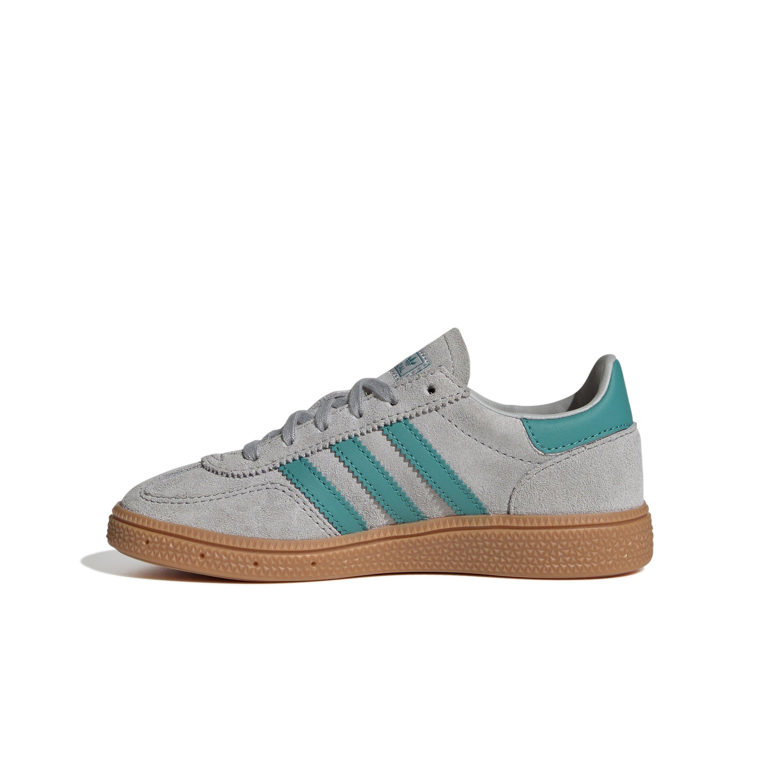 adidas Originals Handball Spezial Preschool Boys' "Grey Two/Pure Teal/Gum 2" Shoe