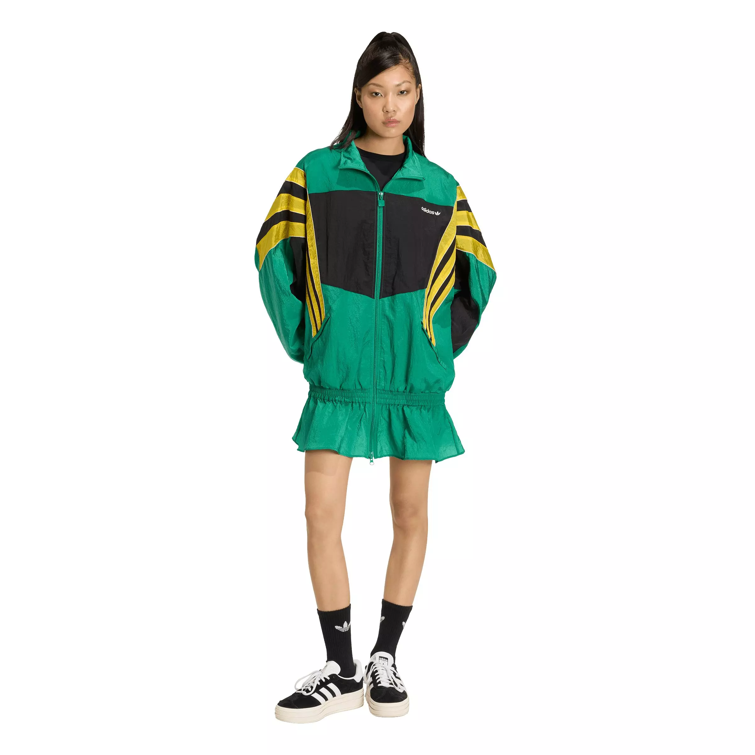 adidas Originals Women's Santiago Woven Track Jacket - Green - GREEN