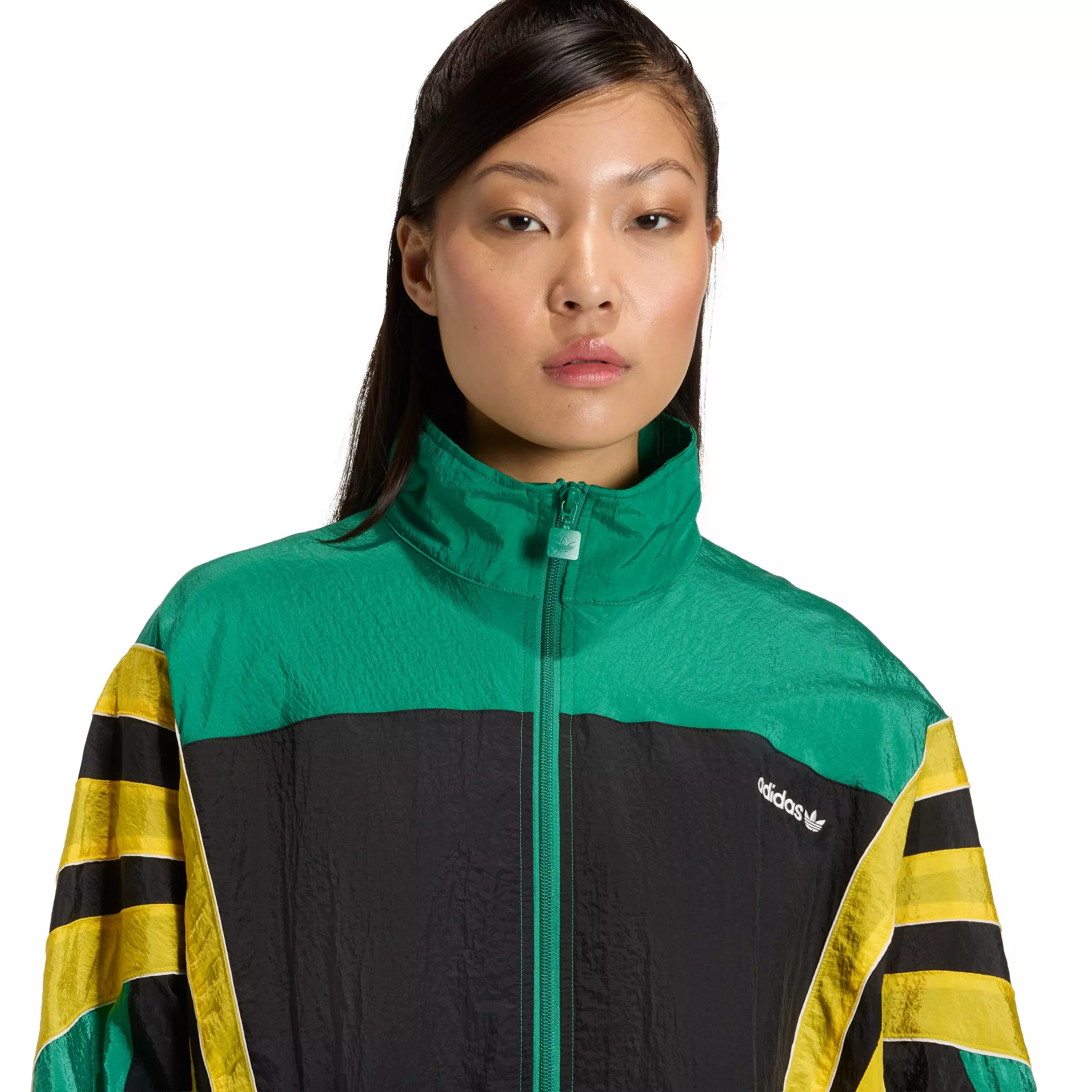 adidas Originals Women's Santiago Woven Track Jacket - Green - GREEN