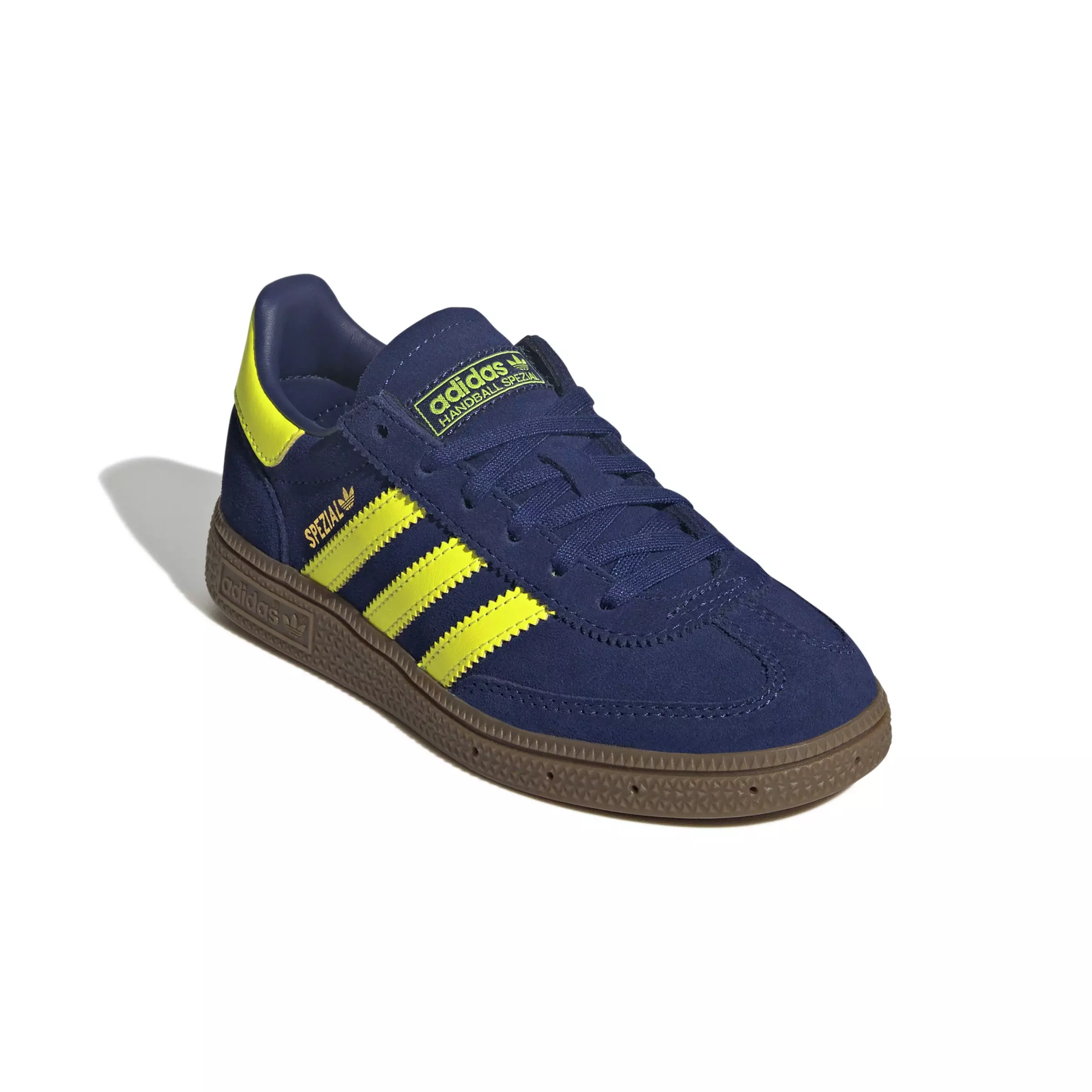 adidas Originals Handball Spezial "Victory Blue/Solar Yellow/Gum 5" Preschool Boys' Shoe - BLUE/YELLOW/GUM