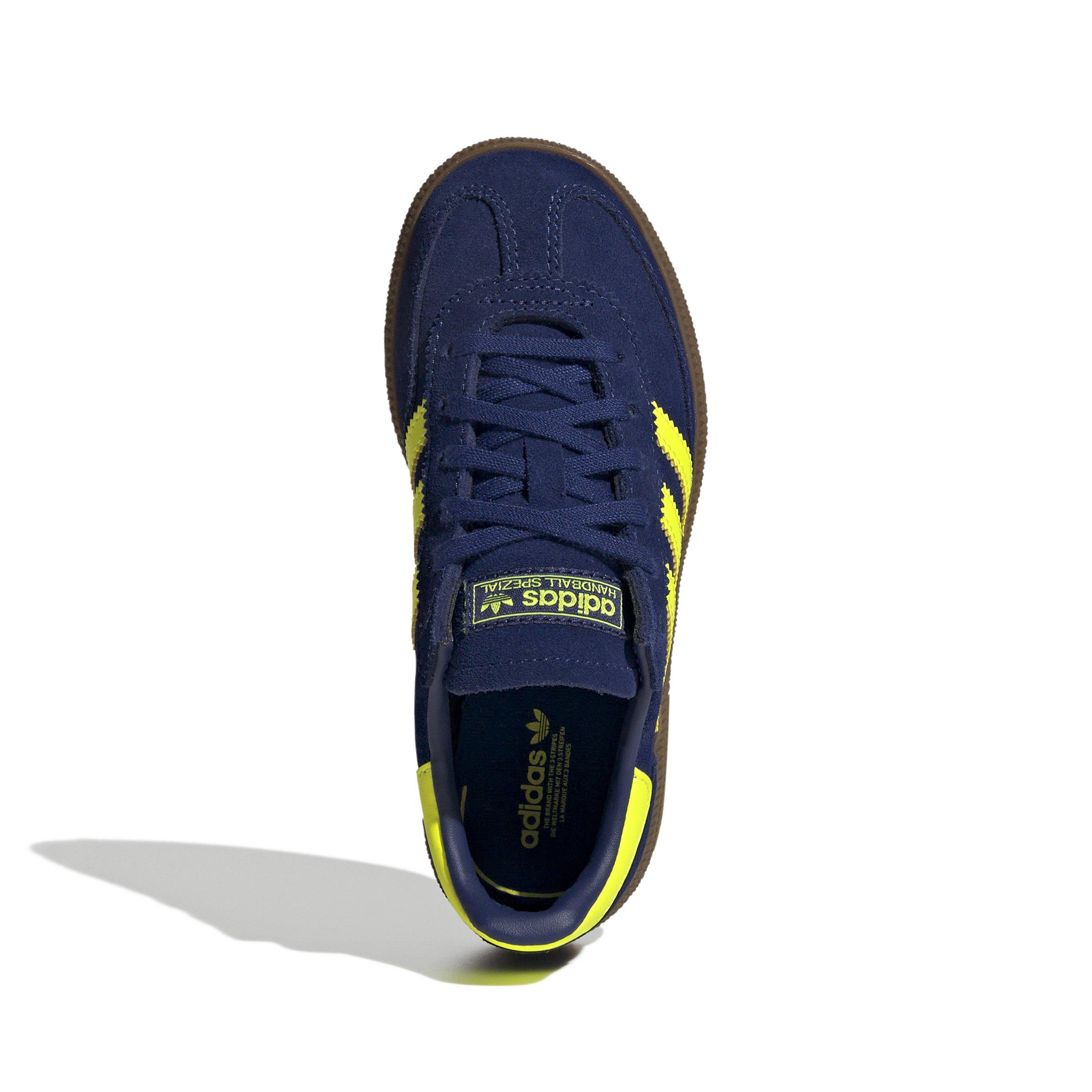 adidas Originals Handball Spezial "Victory Blue/Solar Yellow/Gum 5" Preschool Boys' Shoe - BLUE/YELLOW/GUM Thumbnail View 5