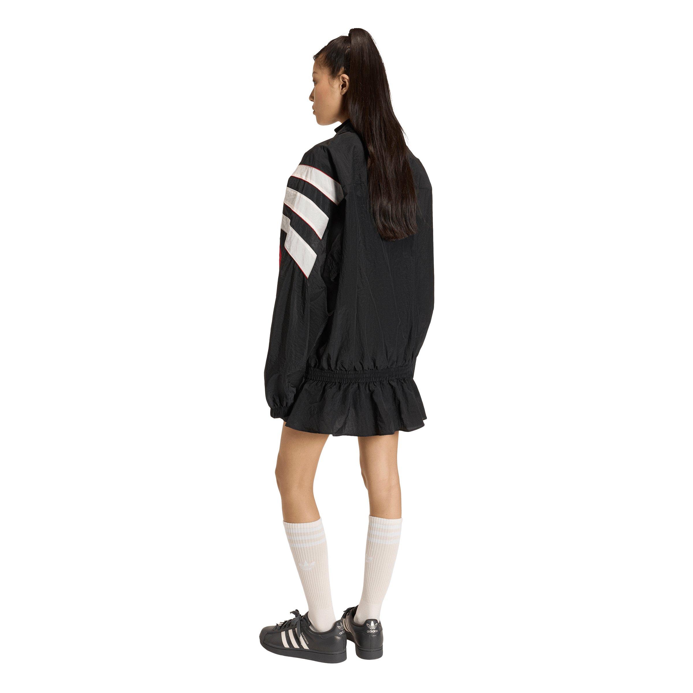 adidas Originals Women's Santiago Woven Track Jacket - Black - BLACK Thumbnail View 2