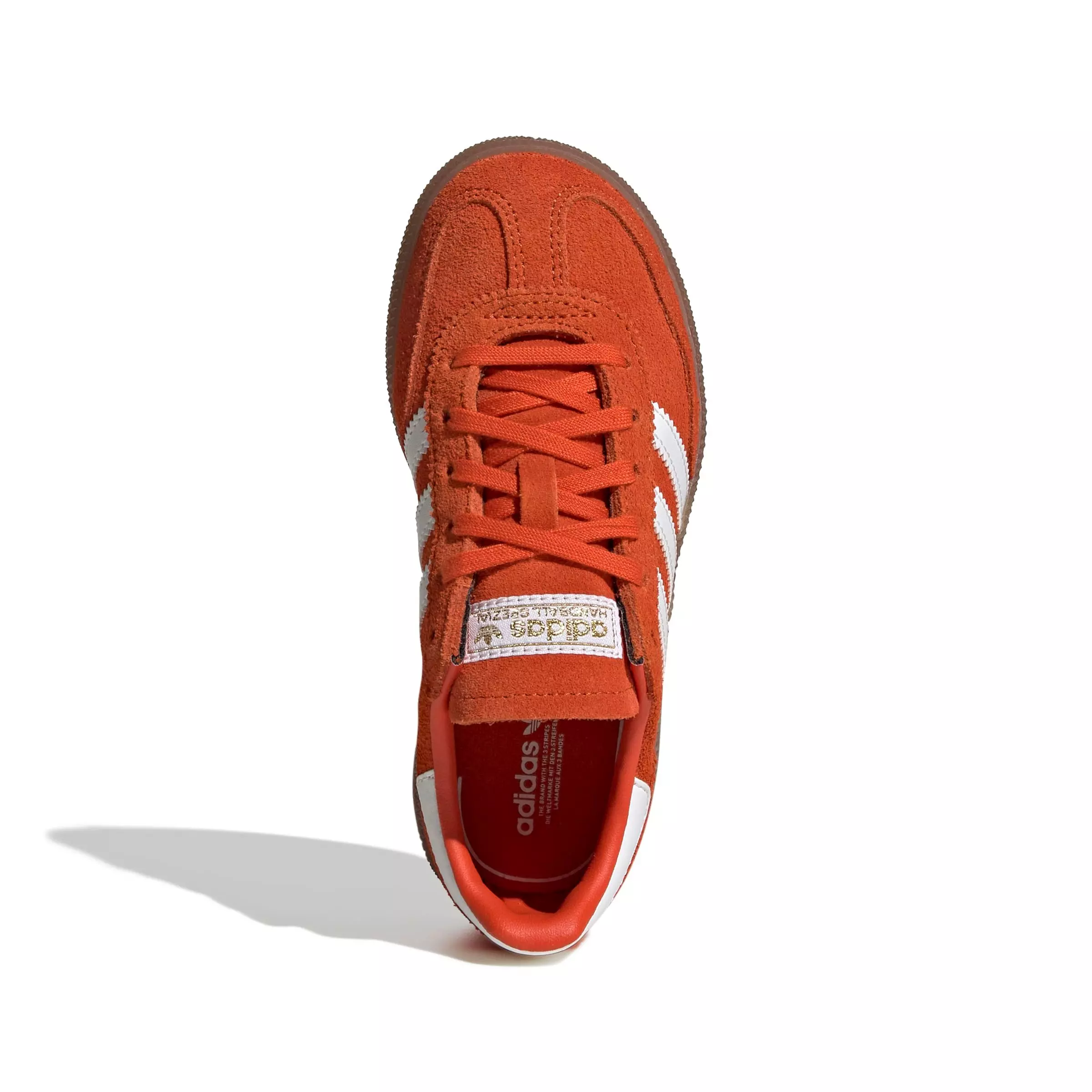 adidas Originals Handball Spezial "Collegiate Orange/Gum 5" Preschool Boys' Shoe - ORANGE/GUM