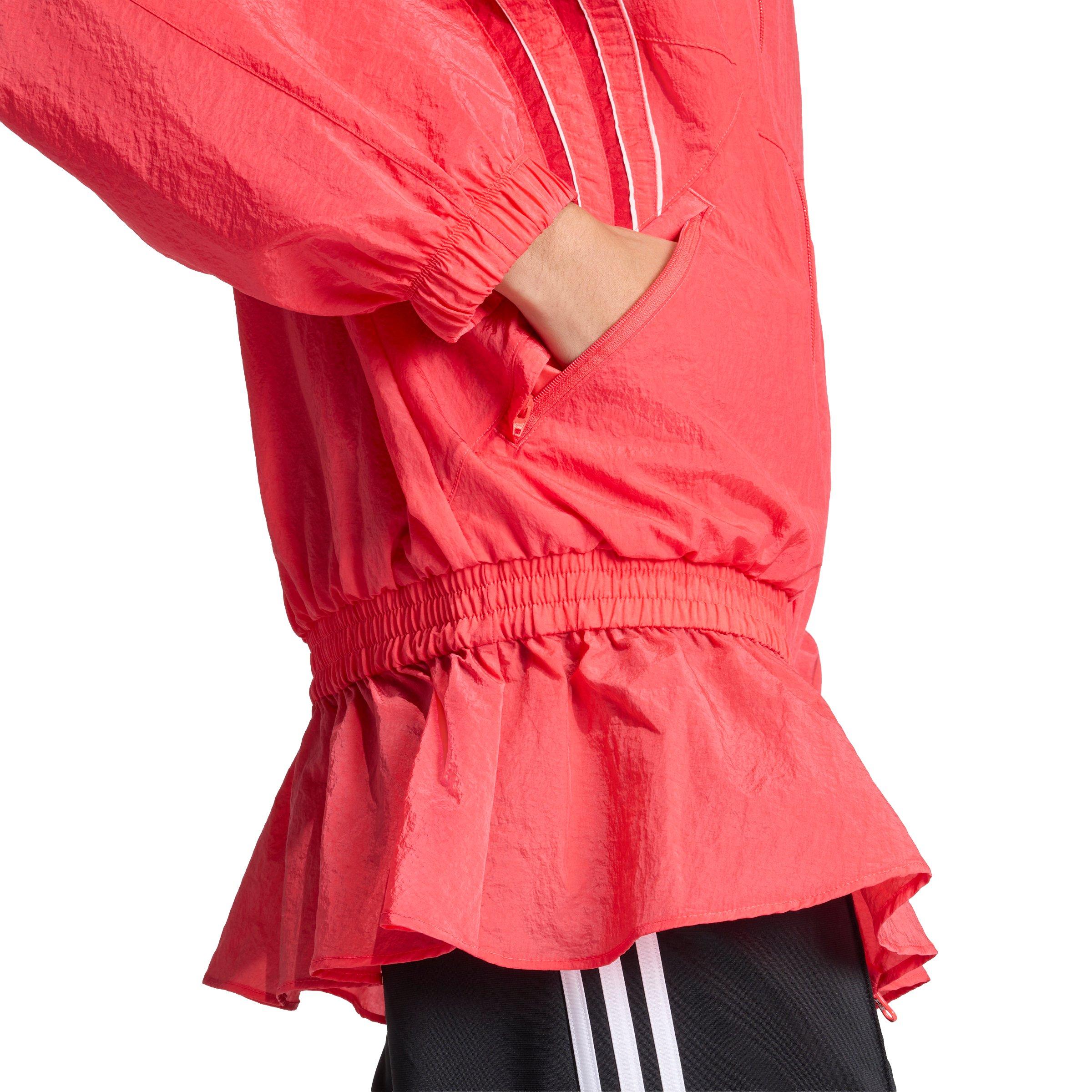 adidas Originals Women's Santiago Woven Track Jacket - Red - RED Thumbnail View 4