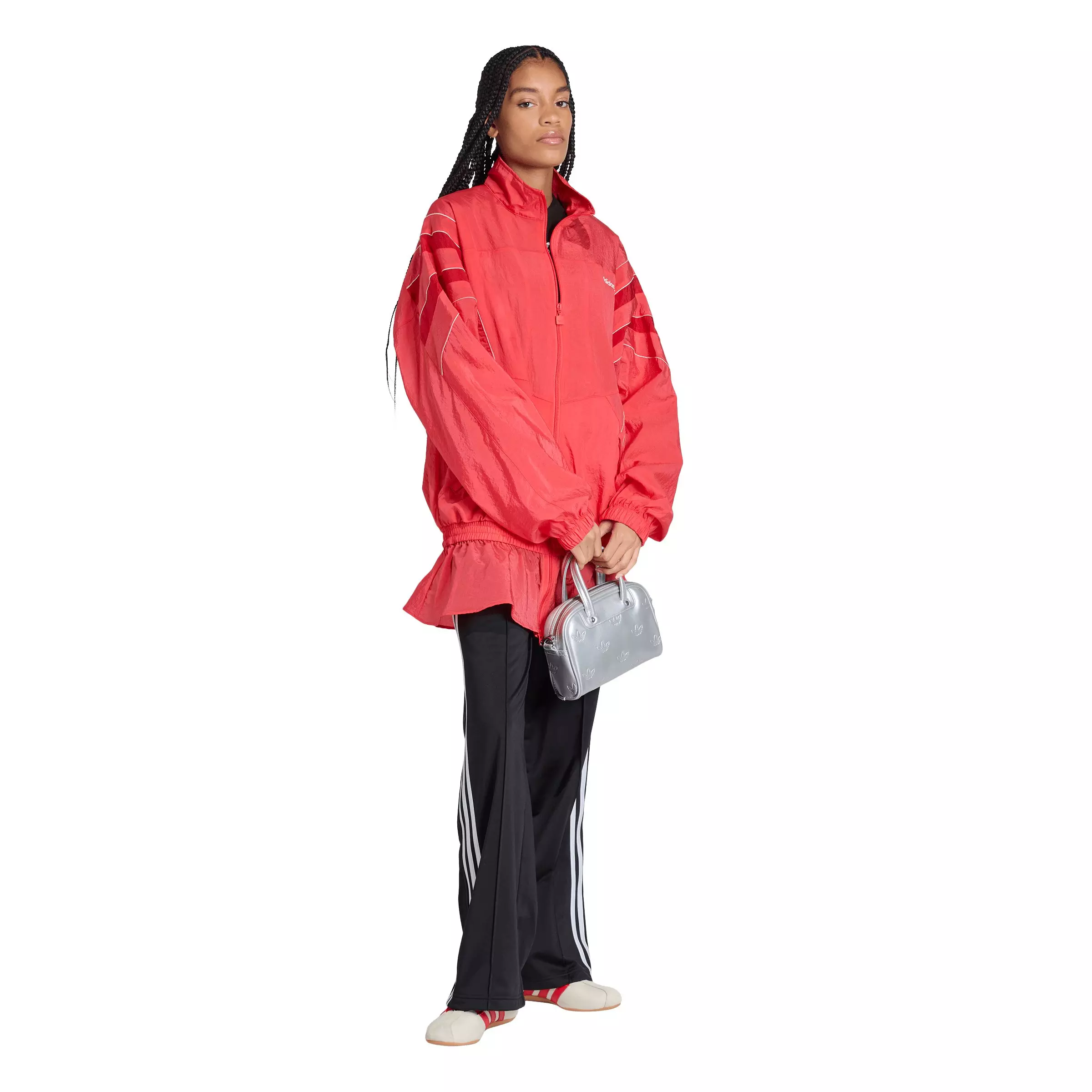 adidas Originals Women's Santiago Woven Track Jacket - Red - RED