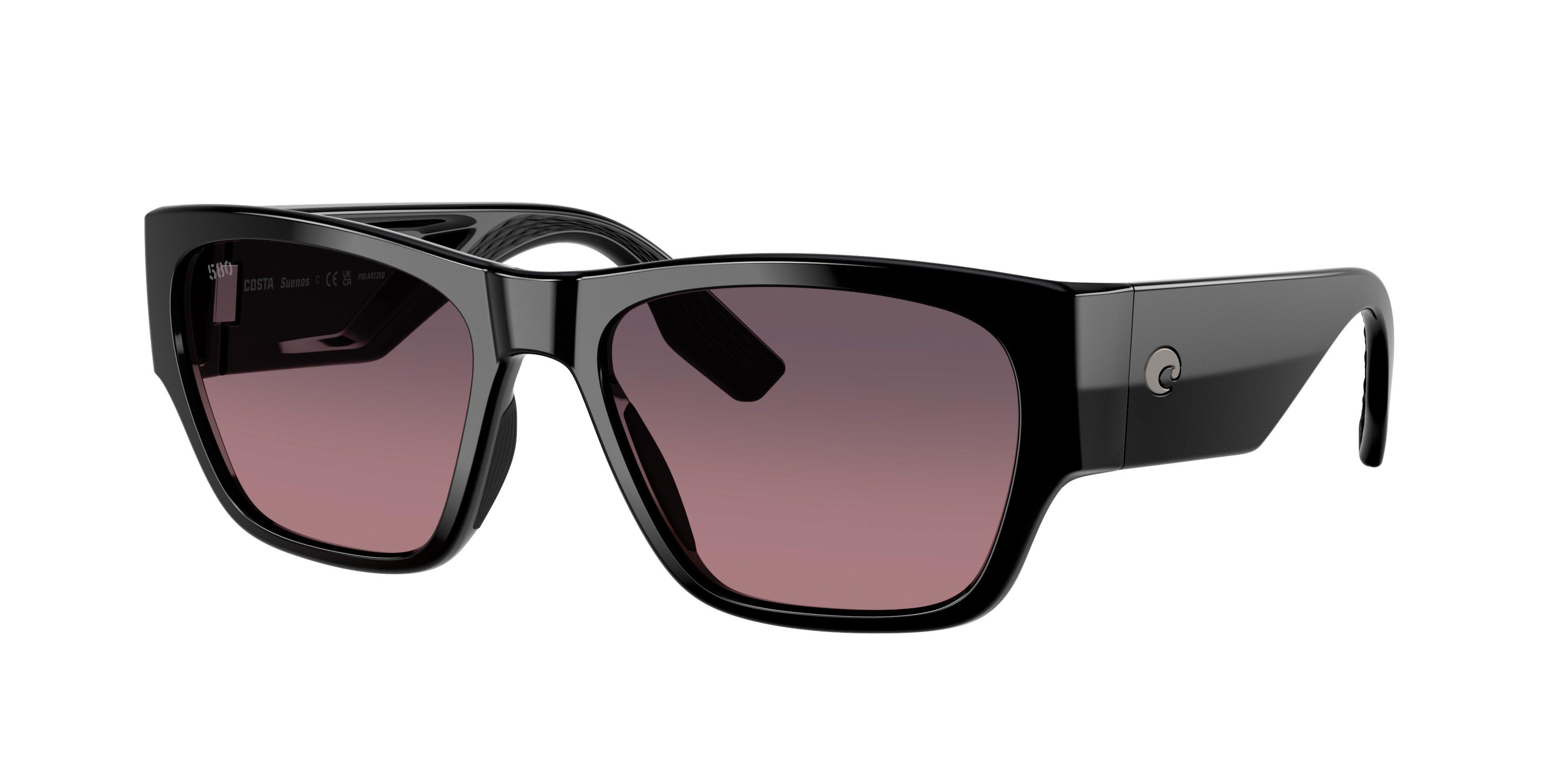 Costa Del Mar Sue&ntilde;os Rose Gradient 580G Polarized Sunglasses - Black - BLACK/PINK Thumbnail View 1