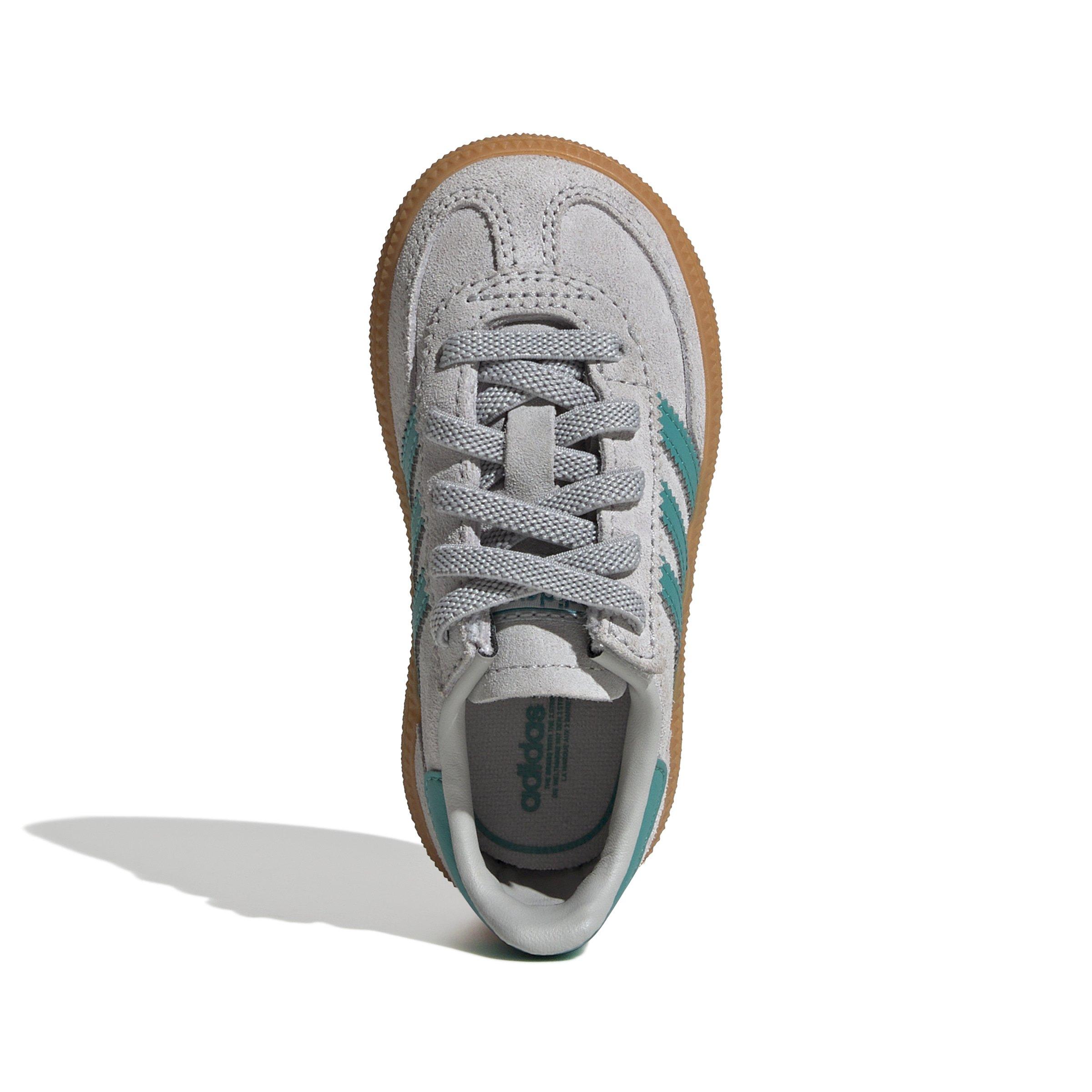 adidas Originals Handball Spezial Comfort Closure Infant Boys' "Grey Two/Pure Teal/Gum 2" Shoe