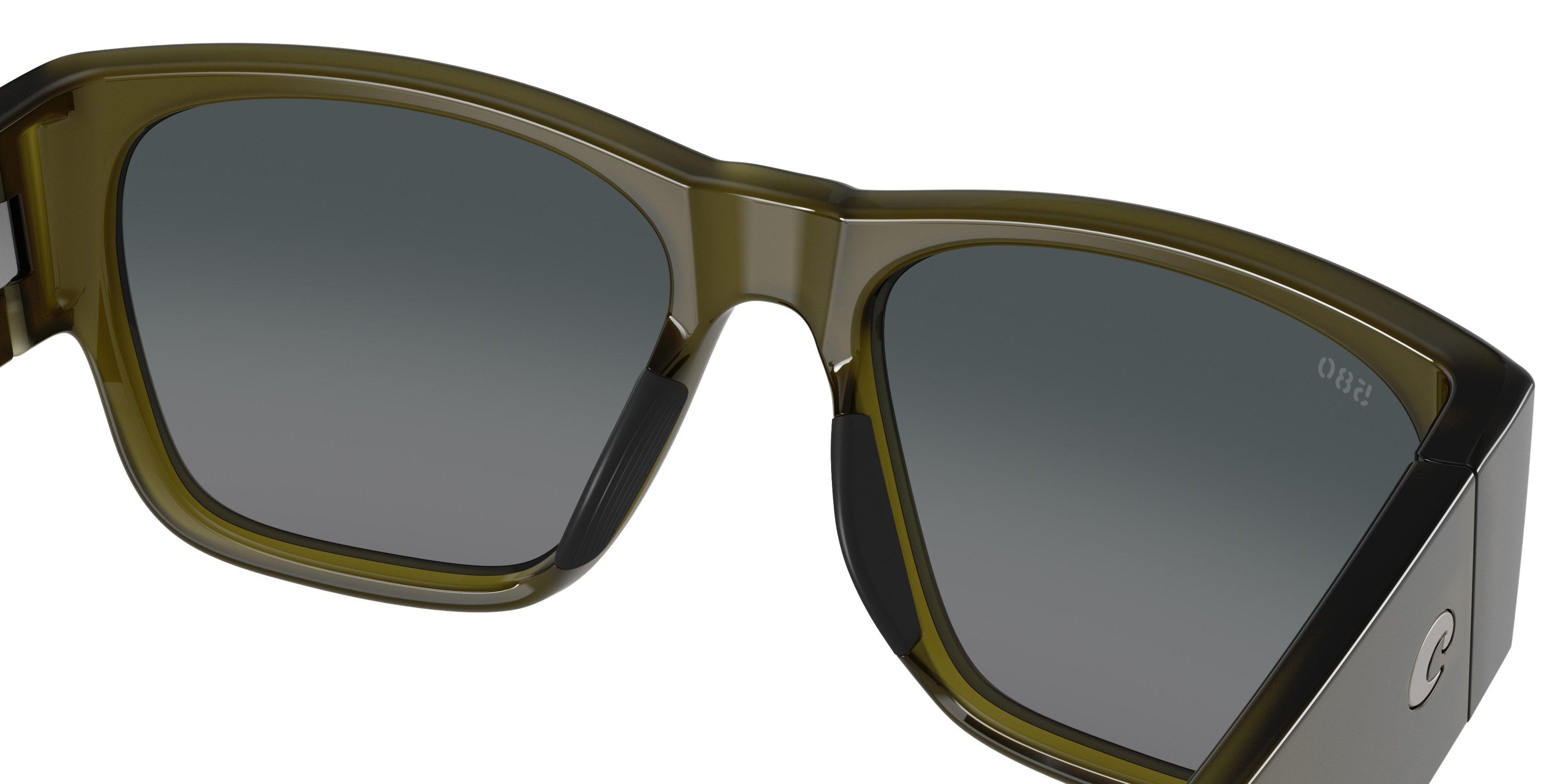 Costa Del Mar Sue&ntilde;os Grey Gradient 580G Polarized Sunglasses - Translucent Algae - GREEN/GREY Thumbnail View 6