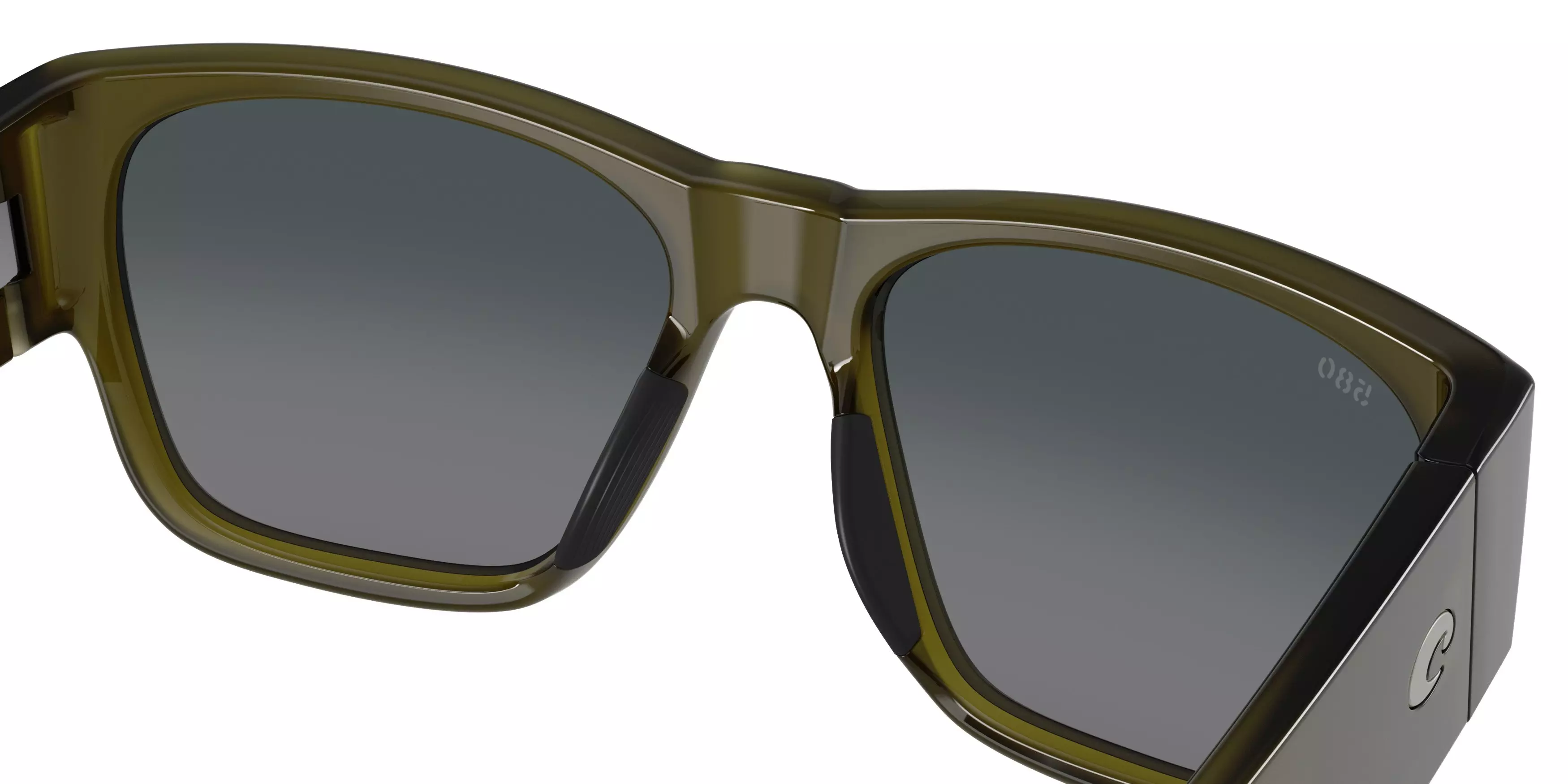 Costa Del Mar Sueños Grey Gradient 580G Polarized Sunglasses - Translucent Algae - GREEN/GREY
