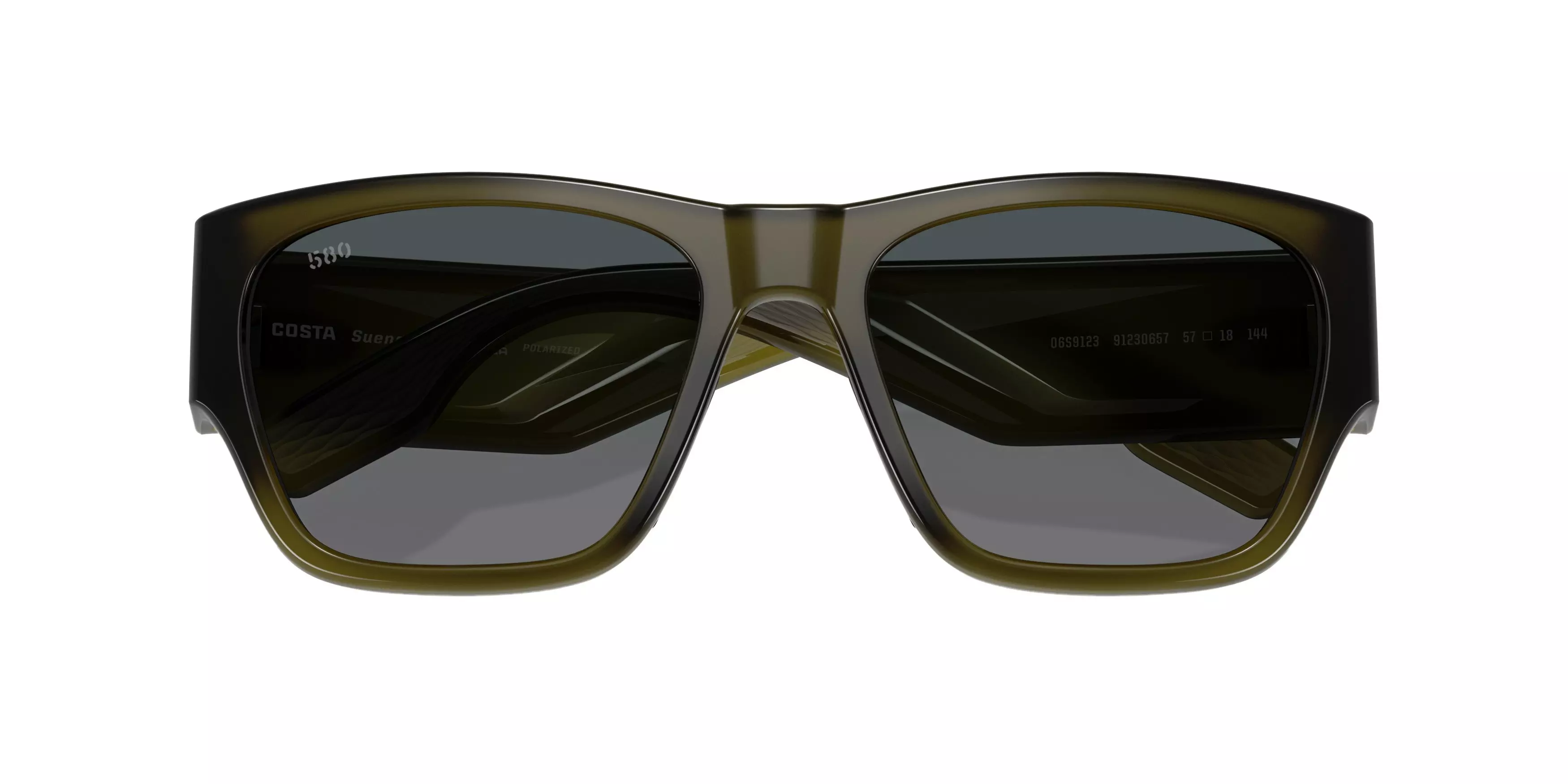 Costa Del Mar Sueños Grey Gradient 580G Polarized Sunglasses - Translucent Algae - GREEN/GREY