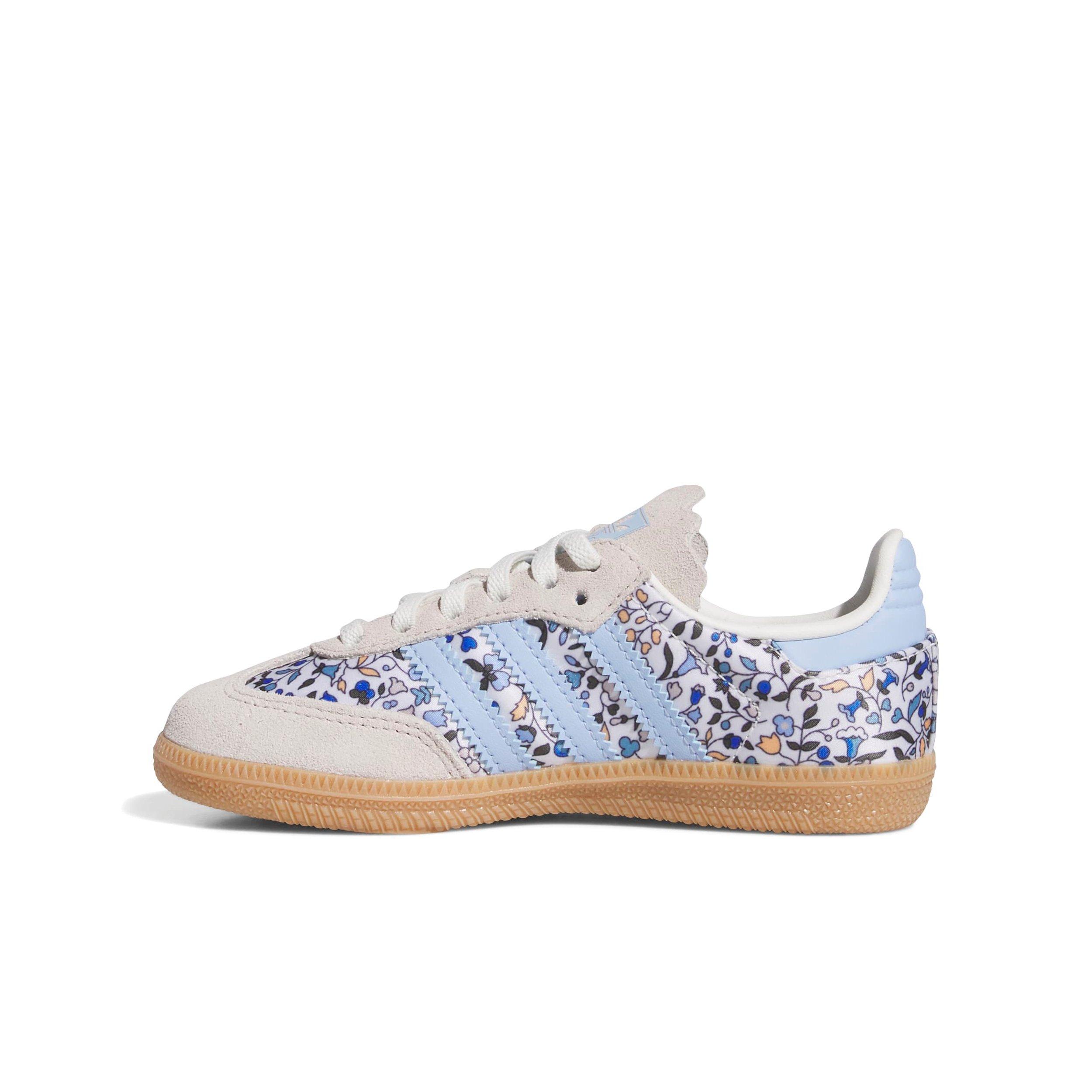 adidas Originals Samba OG x Liberty London Comfort Closure Preschool Girls' "Off White/Gum 3" Shoe