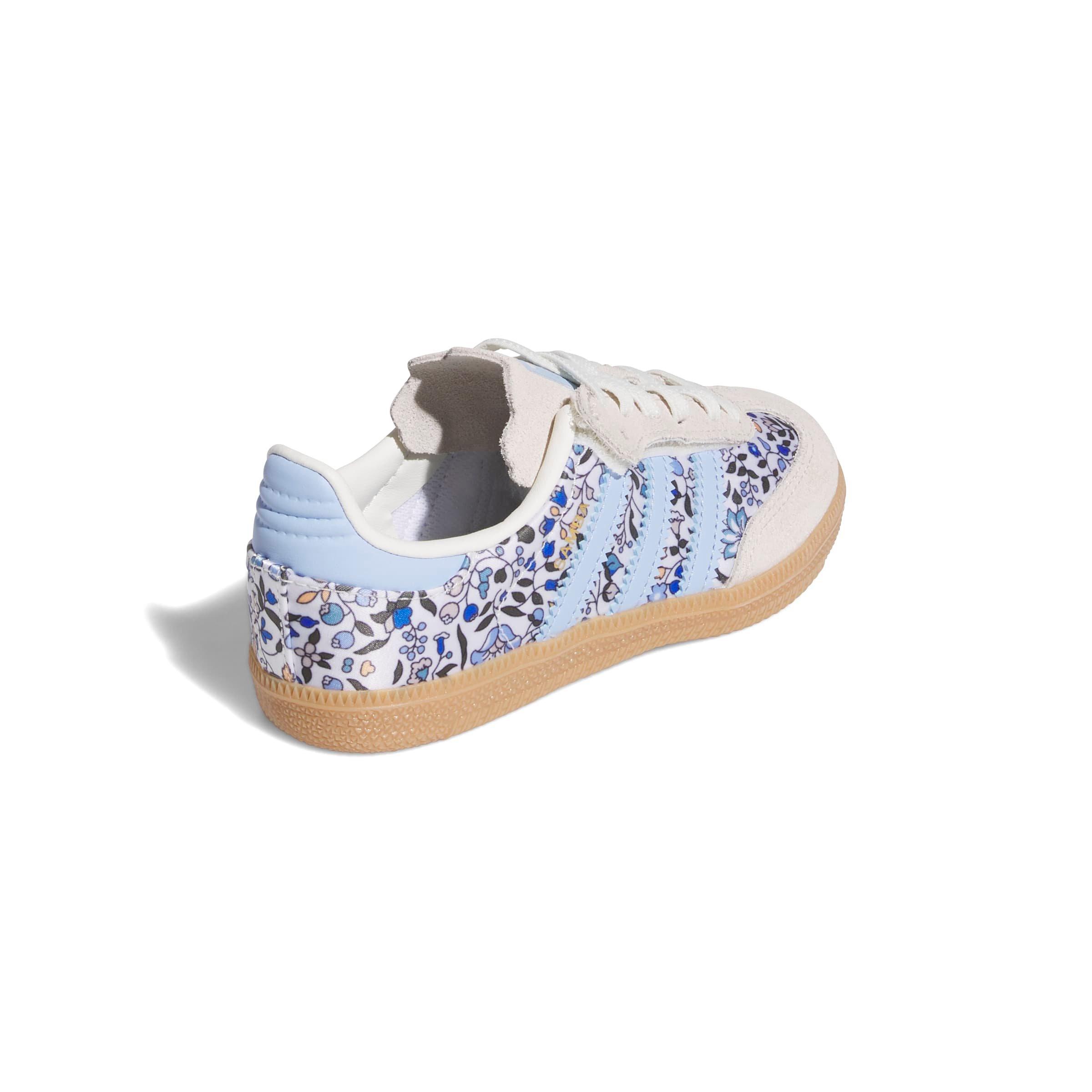 adidas Originals Samba OG x Liberty London Comfort Closure Preschool Girls' "Off White/Gum 3" Shoe