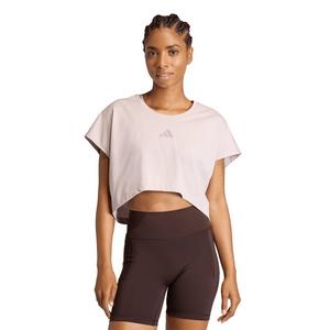 adidas Women's Power Workout Cropped Boxy 3-Stripes Tank - Light Purple