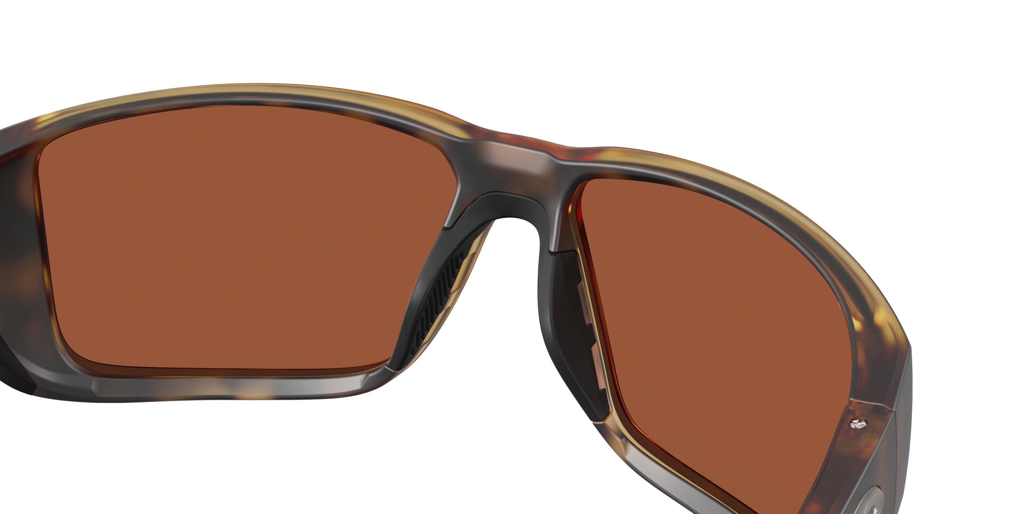 Costa Del Mar Blackfin Pro Green Mirror 580G Polarized Sunglasses - Matte Tortoise - BROWN/GREEN Thumbnail View 6