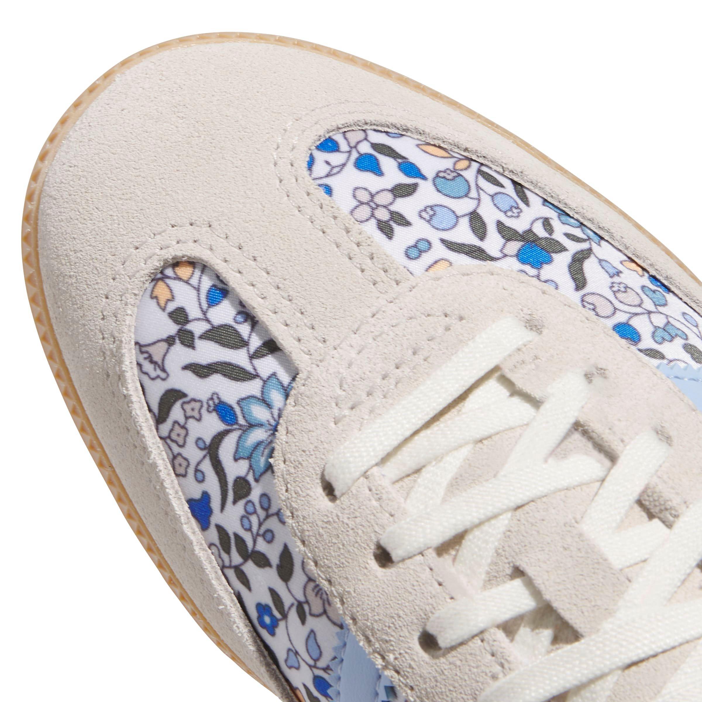 adidas Originals Samba OG x Liberty London Grade School Girls' "Off White/Gum 3" Shoe