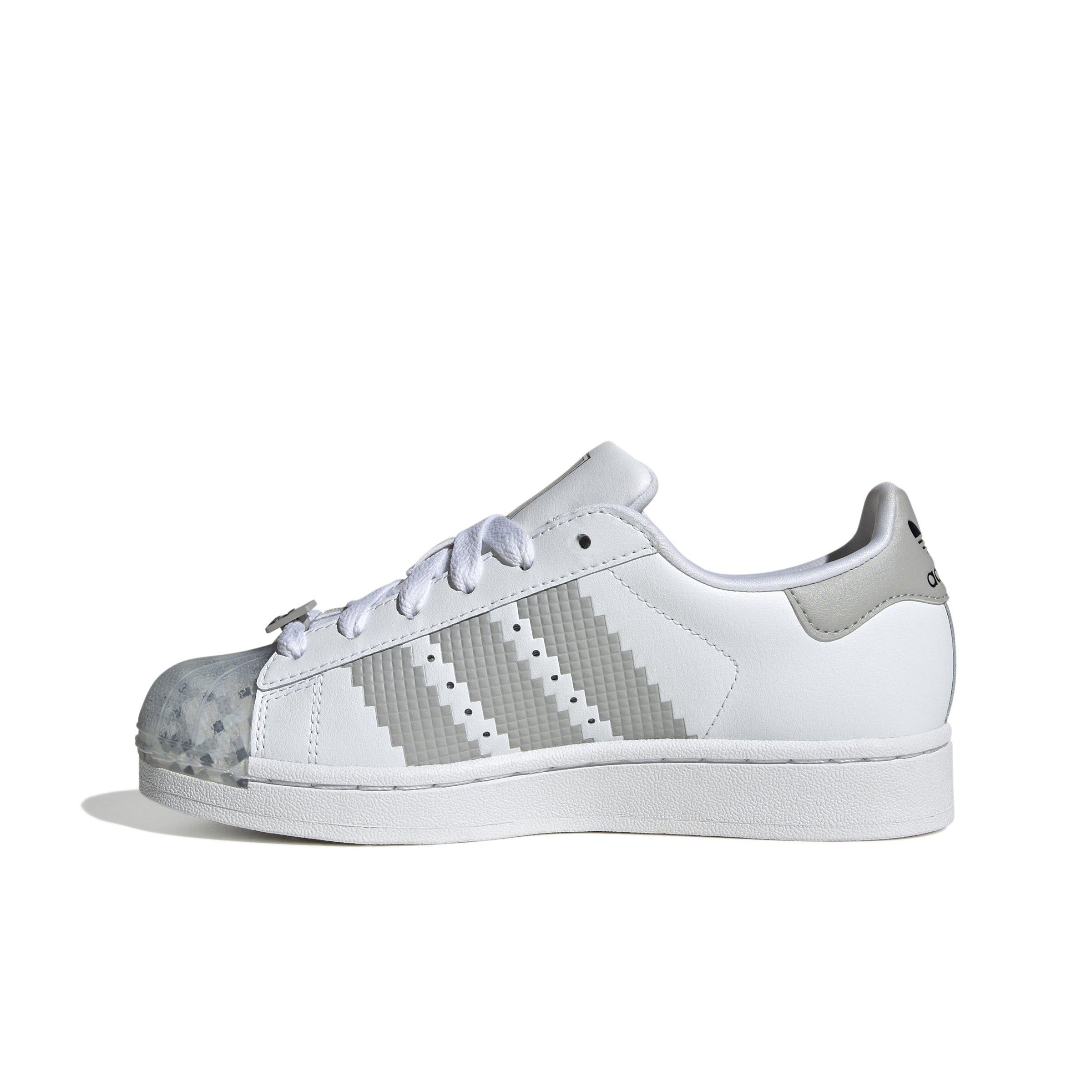 adidas Originals Superstar II X Minecraft Grade School Boys' "Ftwr White/Grey Two/Core Black" Shoe