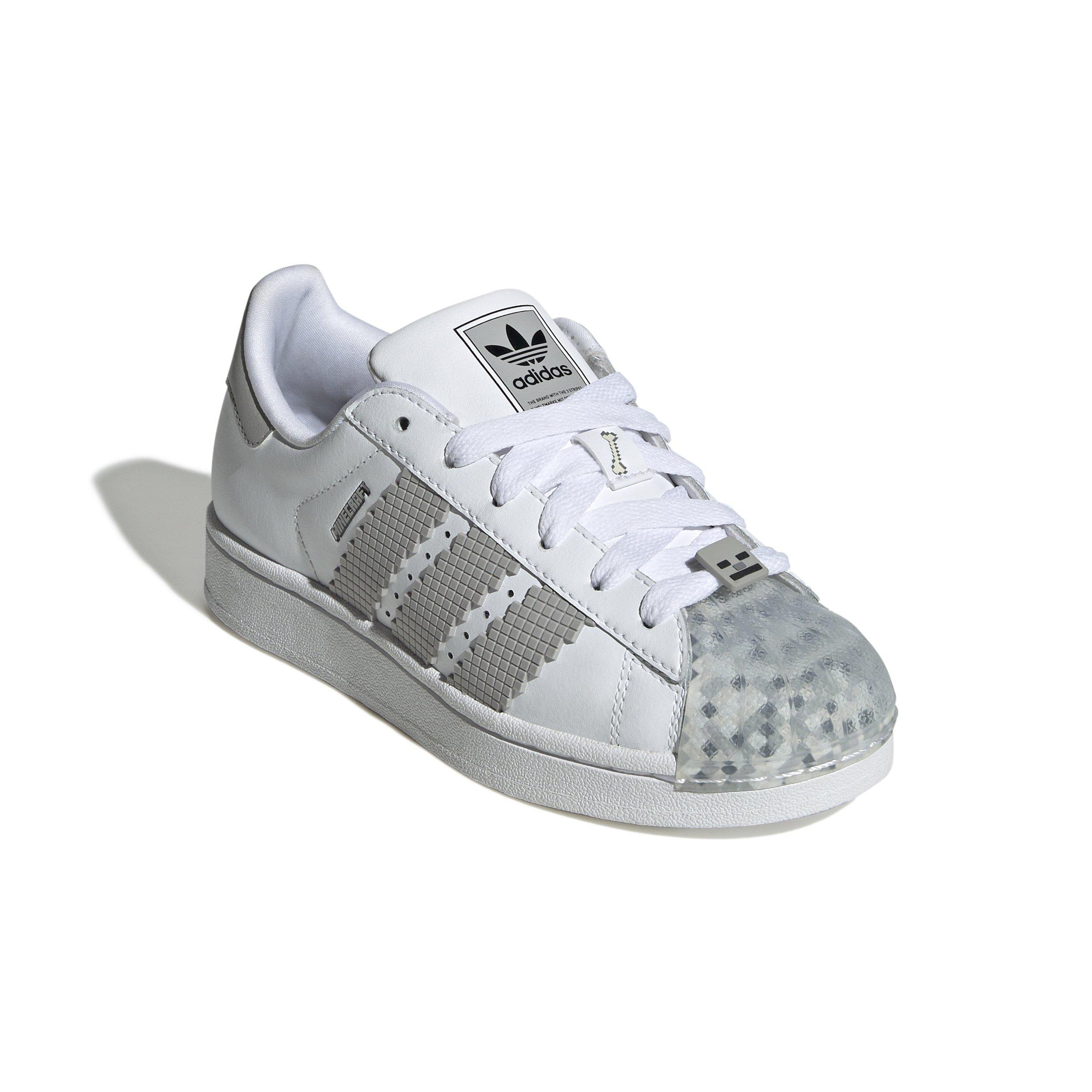 adidas Originals Superstar II X Minecraft Grade School Boys' "Ftwr White/Grey Two/Core Black" Shoe