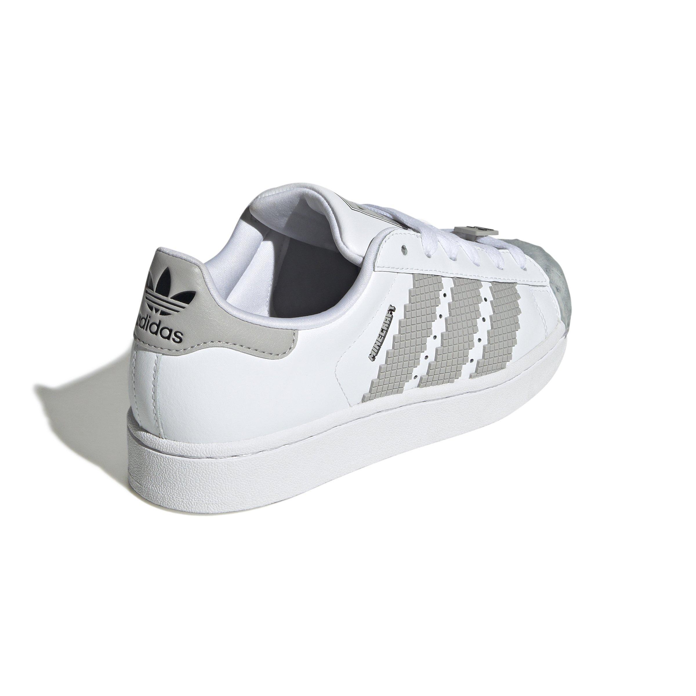 adidas Originals Superstar II X Minecraft Grade School Boys' "Ftwr White/Grey Two/Core Black" Shoe