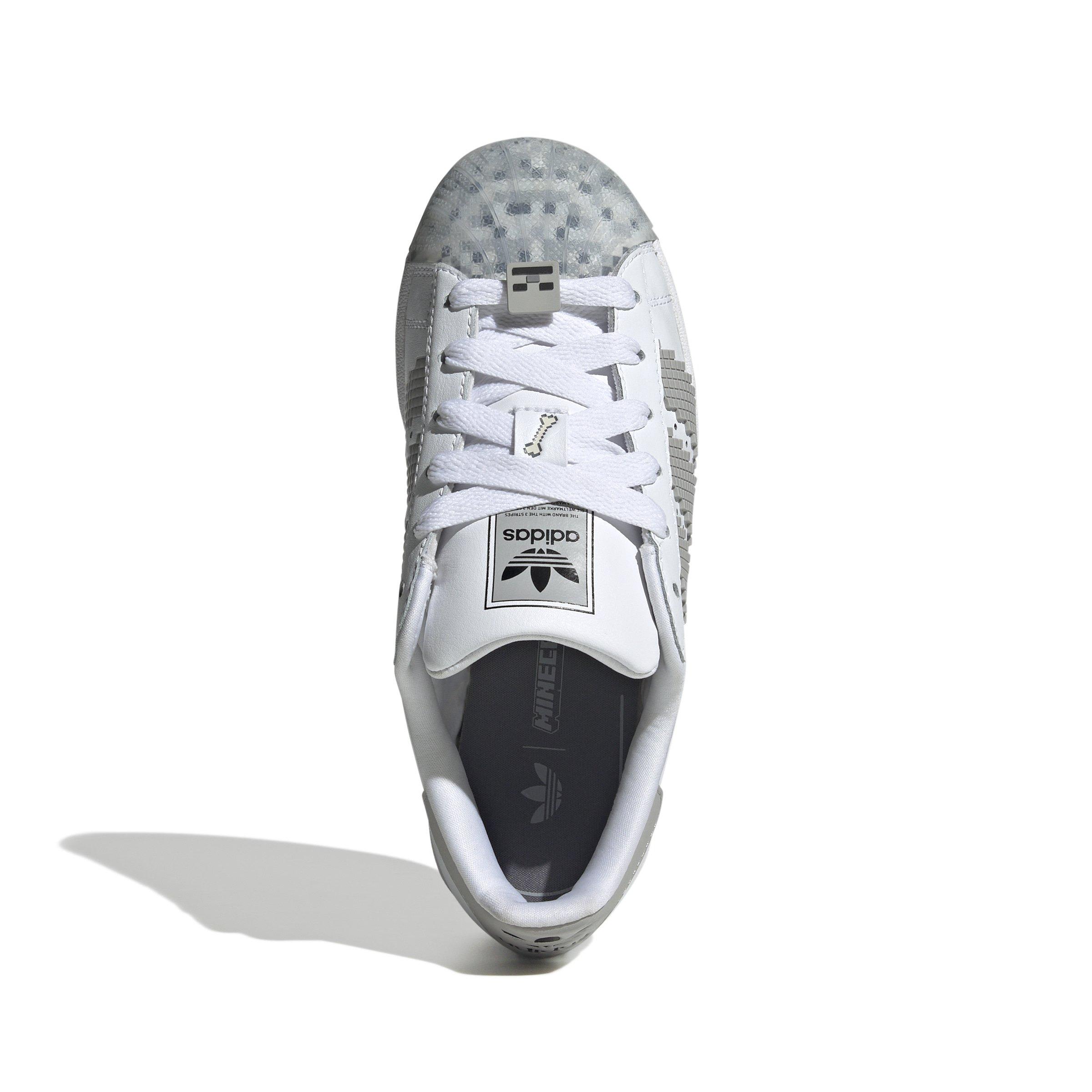 adidas Originals Superstar II X Minecraft Grade School Boys' "Ftwr White/Grey Two/Core Black" Shoe