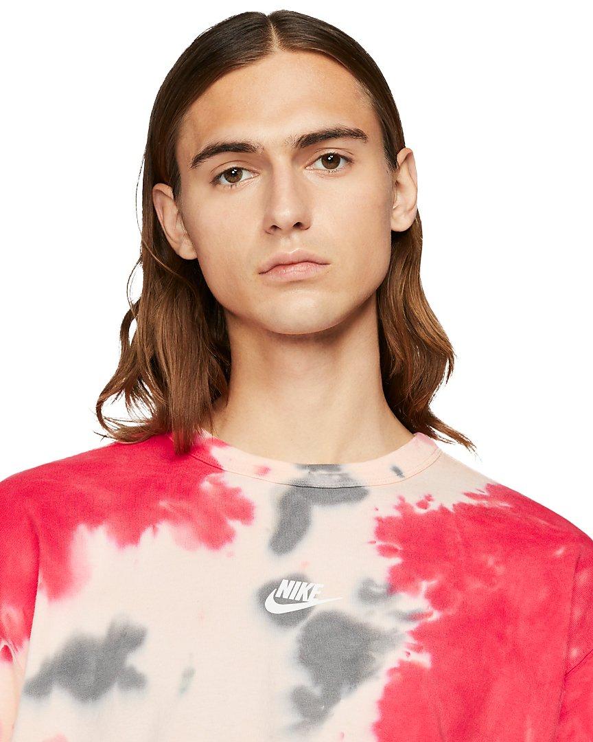 nike red tie dye shirt