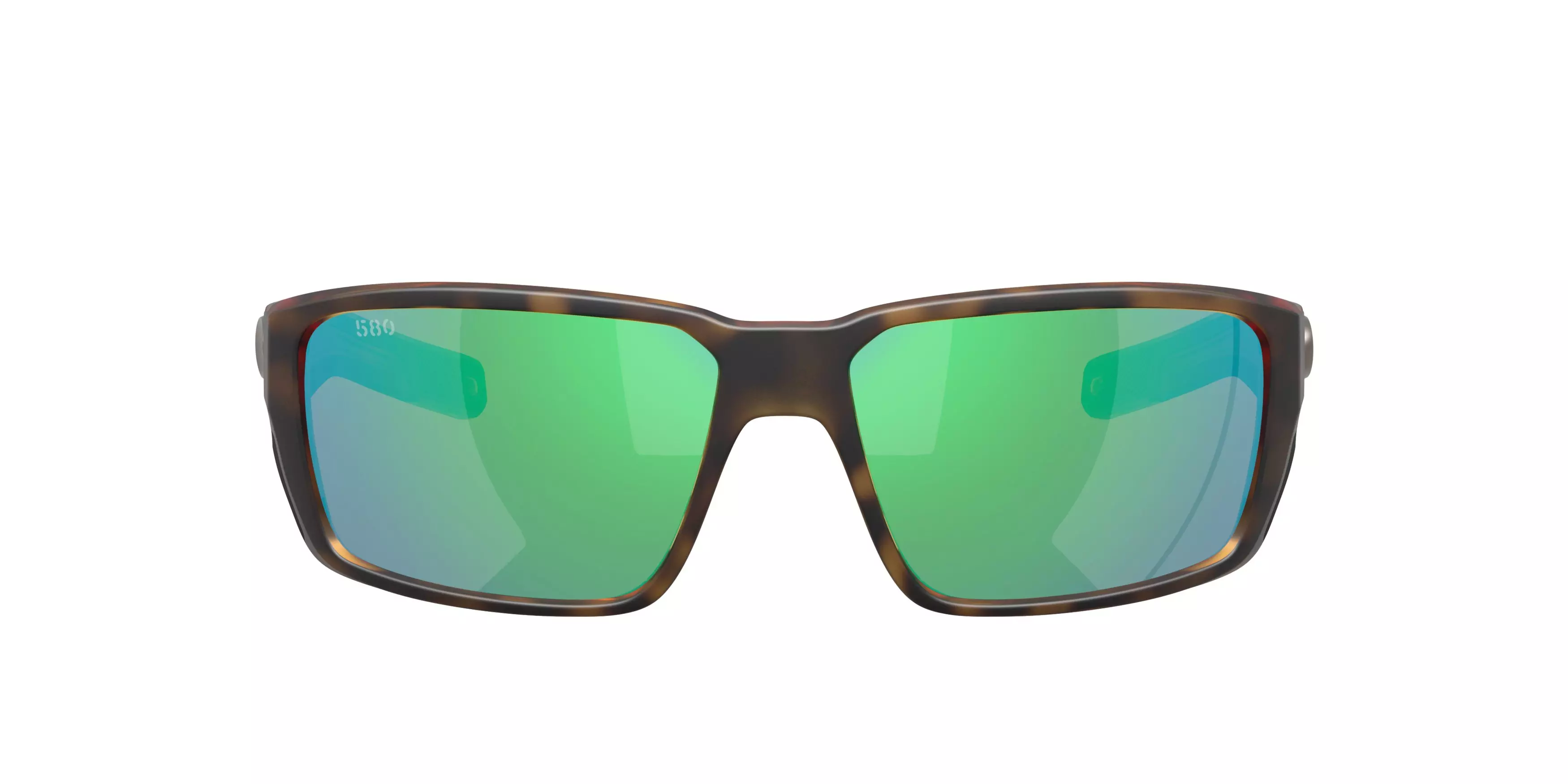 Costa Del Mar Fantail Pro Green Mirror 580G Polarized Sunglasses - Matte Tortoise - BROWN/GREEN