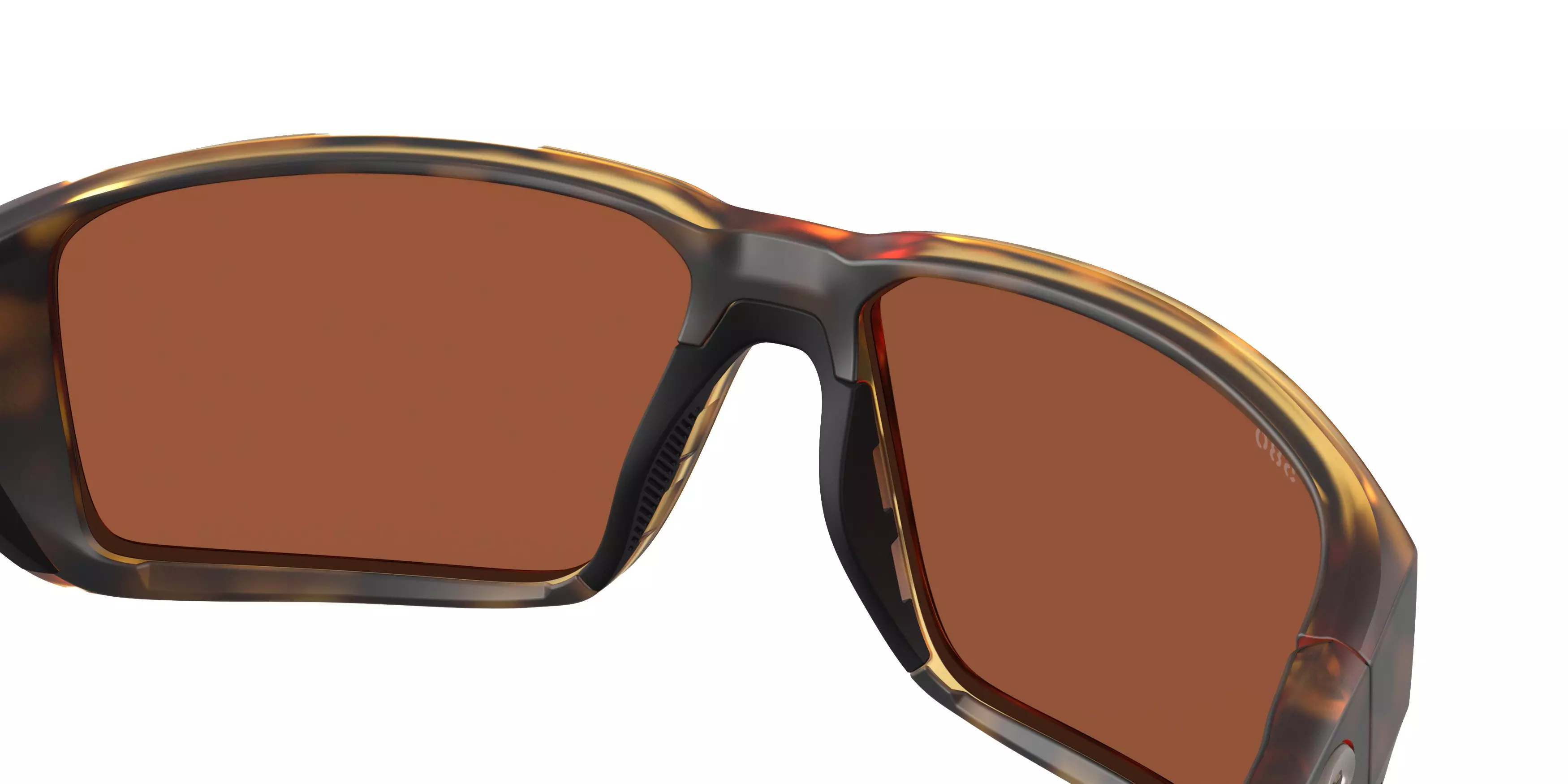 Costa Del Mar Fantail Pro Green Mirror 580G Polarized Sunglasses - Matte Tortoise - BROWN/GREEN