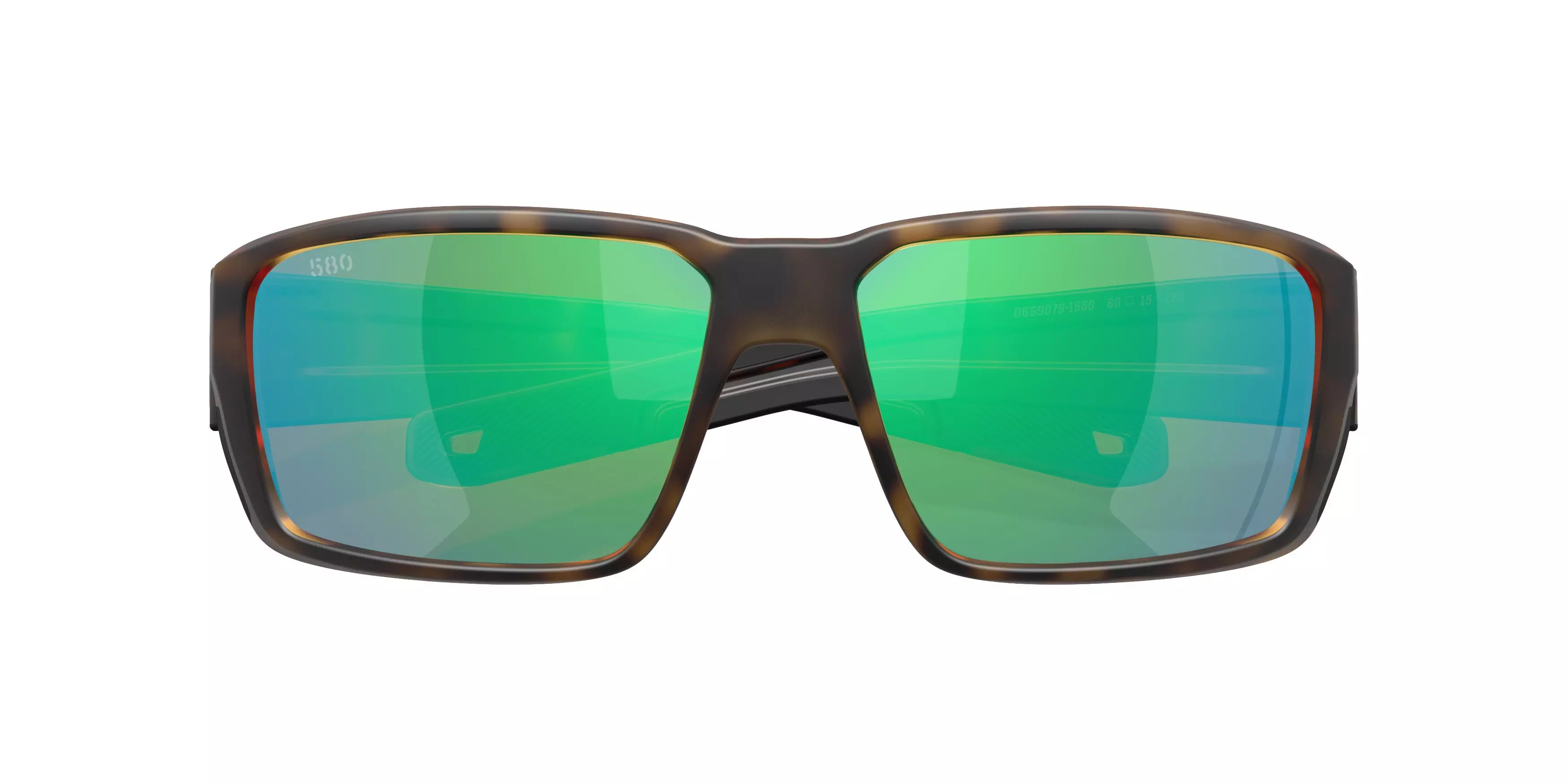 Costa Del Mar Fantail Pro Green Mirror 580G Polarized Sunglasses - Matte Tortoise - BROWN/GREEN