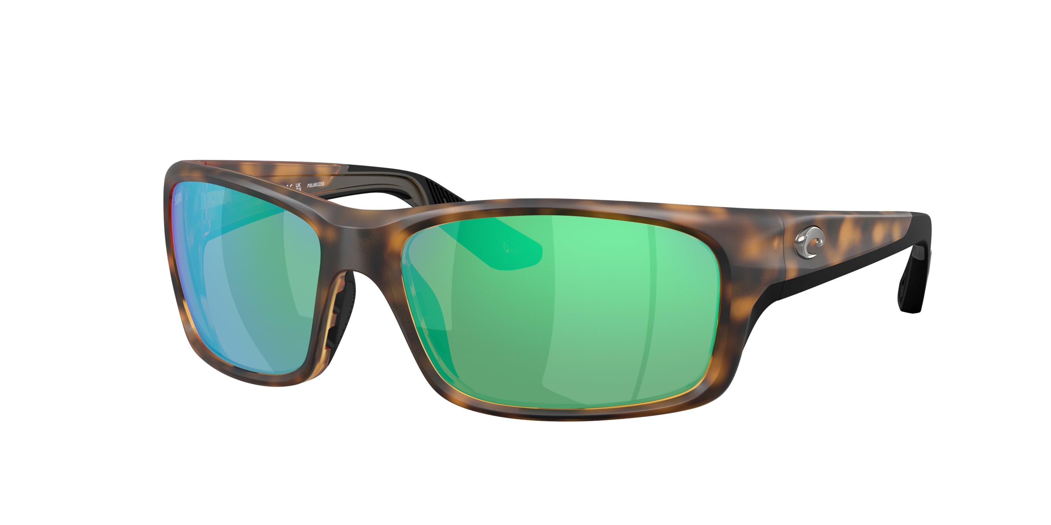 Costa Del Mar Jose Pro Green Mirror 580G Polarized Sunglasses - Matte Tortoise - BROWN/GREEN Thumbnail View 1