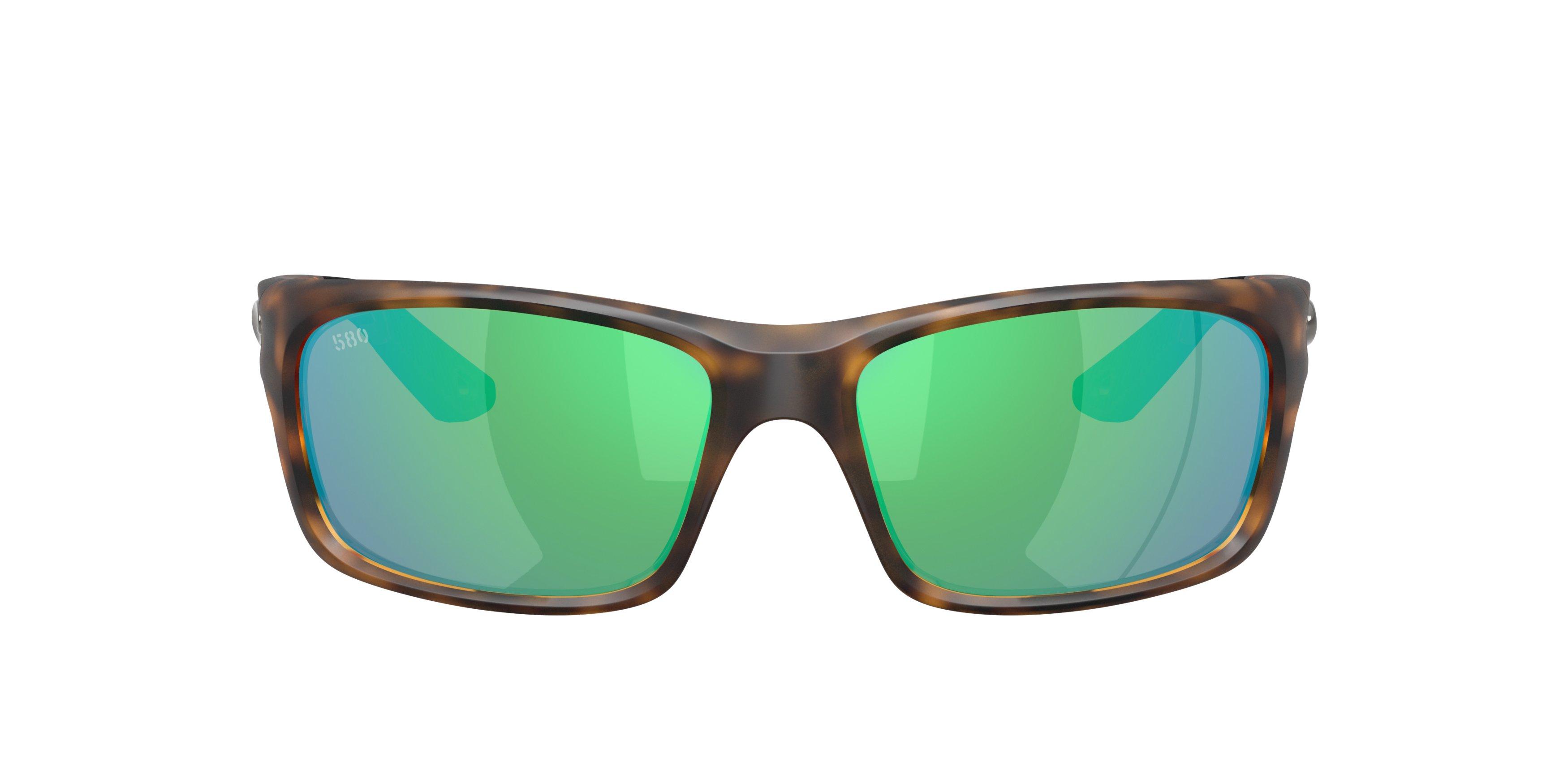 Costa Del Mar Jose Pro Green Mirror 580G Polarized Sunglasses - Matte Tortoise - BROWN/GREEN Thumbnail View 2