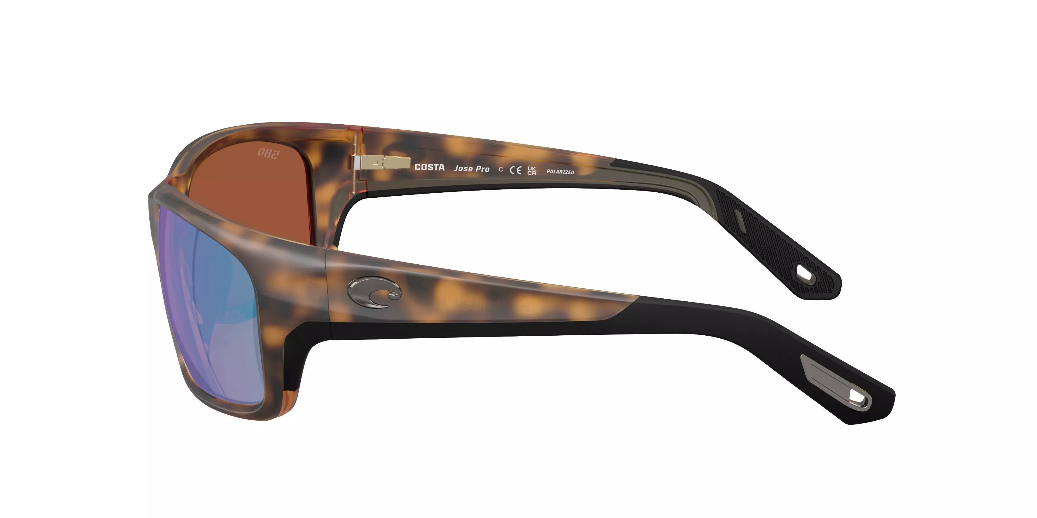 Costa Del Mar Jose Pro Green Mirror 580G Polarized Sunglasses - Matte Tortoise - BROWN/GREEN