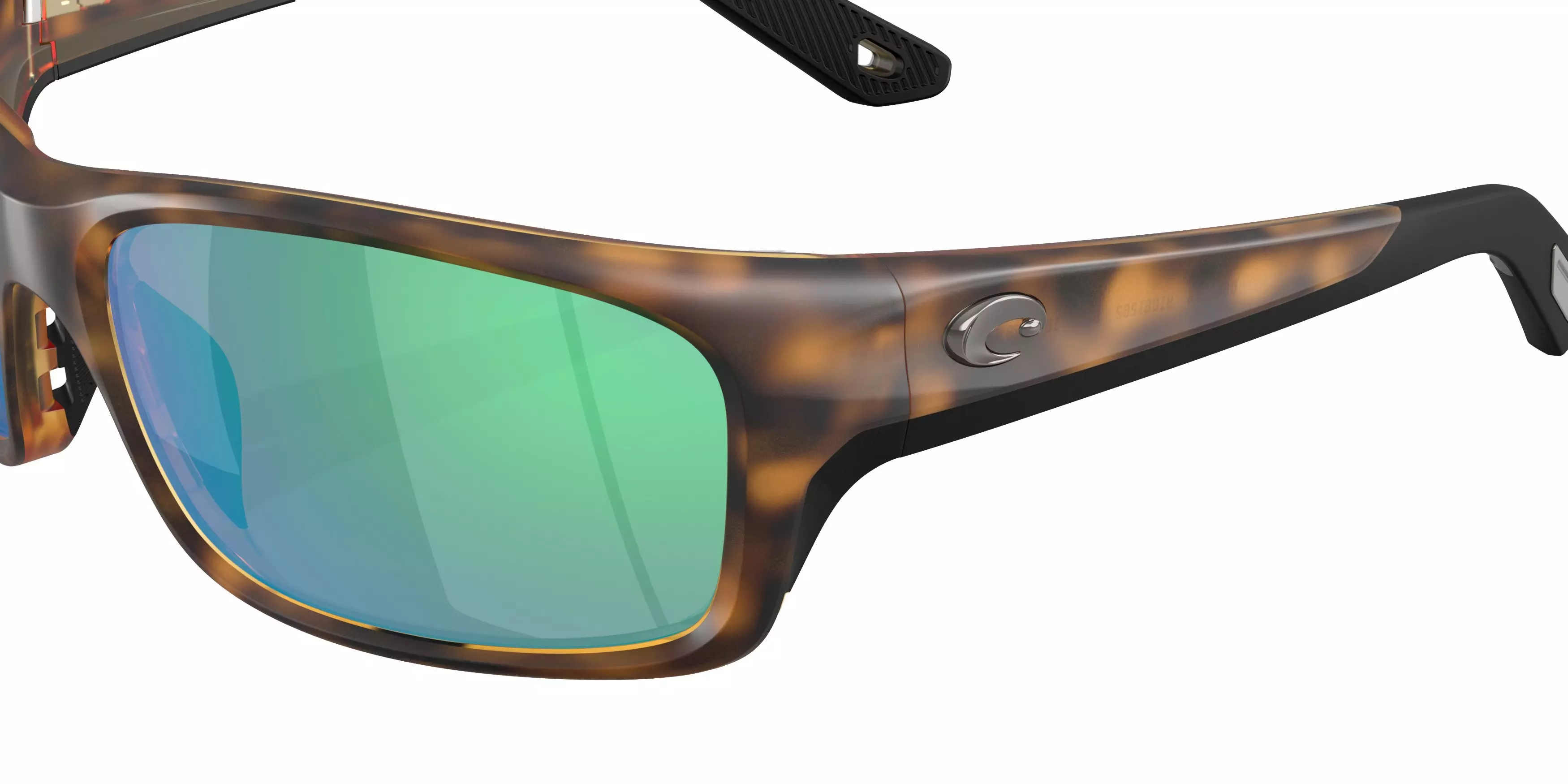 Costa Del Mar Jose Pro Green Mirror 580G Polarized Sunglasses - Matte Tortoise - BROWN/GREEN