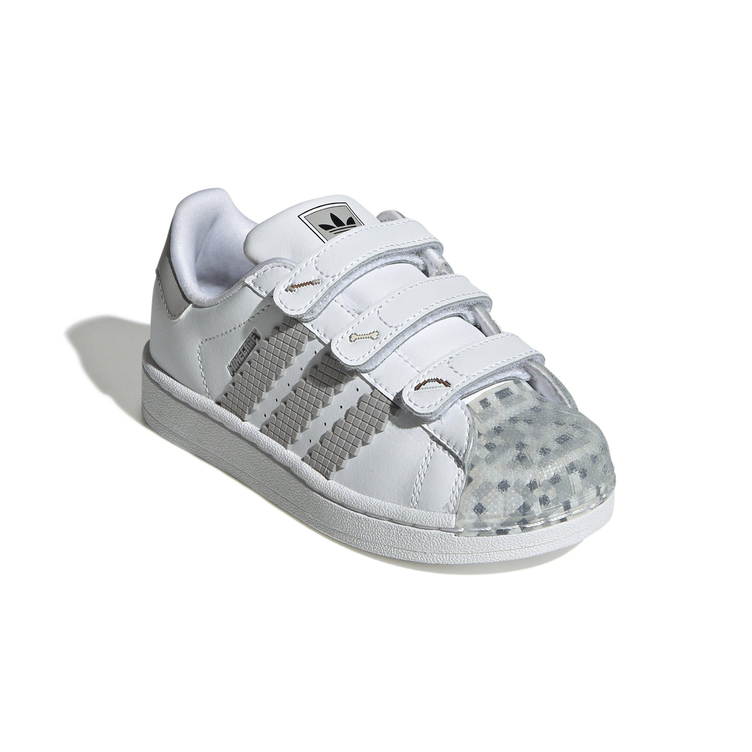 adidas Originals Superstar II X Minecraft Preschool Boys' "White/Grey Two/Black" Shoe