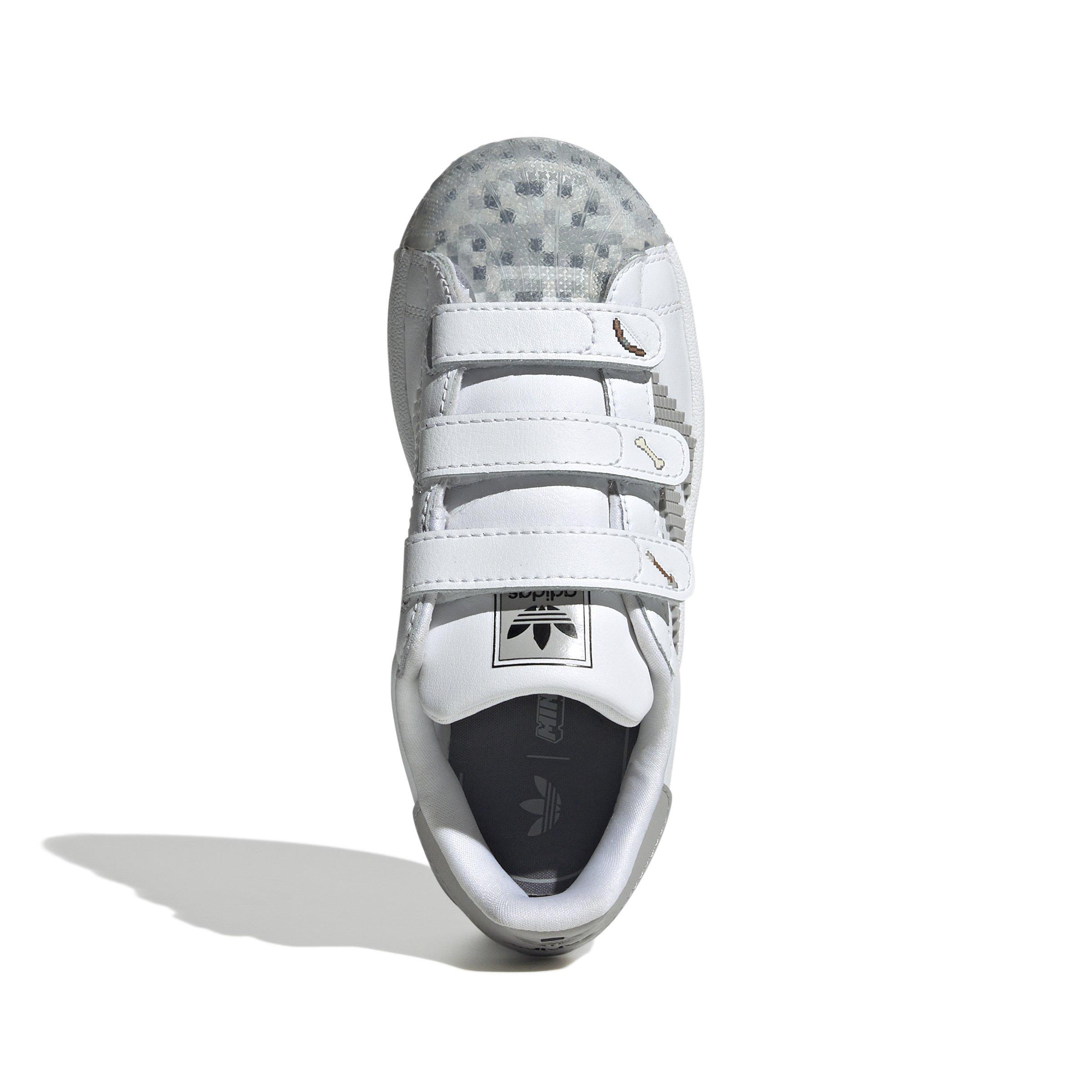 adidas Originals Superstar II X Minecraft Preschool Boys' "White/Grey Two/Black" Shoe