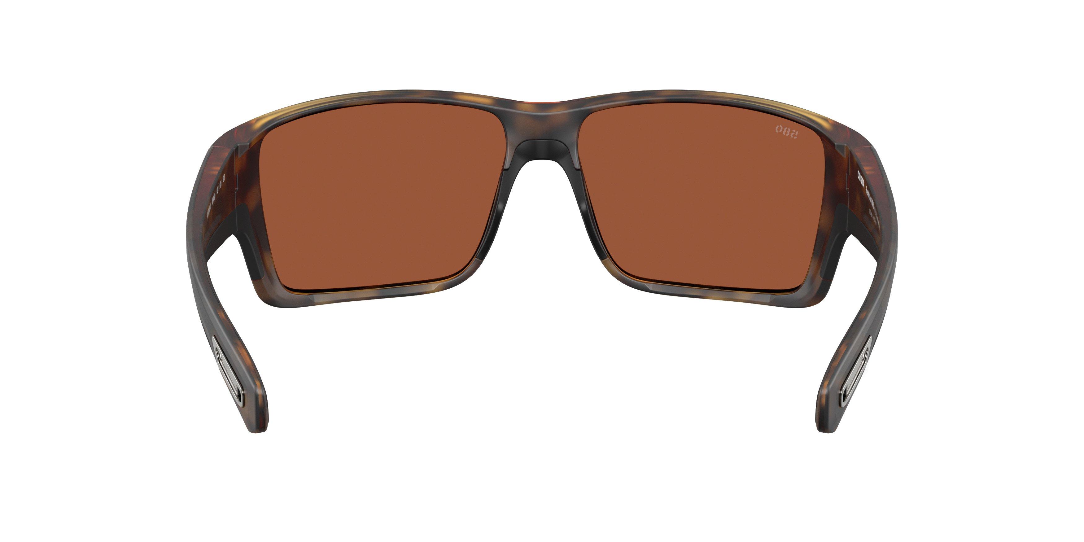 Costa Del Mar Reefton Pro Green Mirror 580G Polarized Sunglasses - Matte Tortoise - BROWN/GREEN Thumbnail View 3
