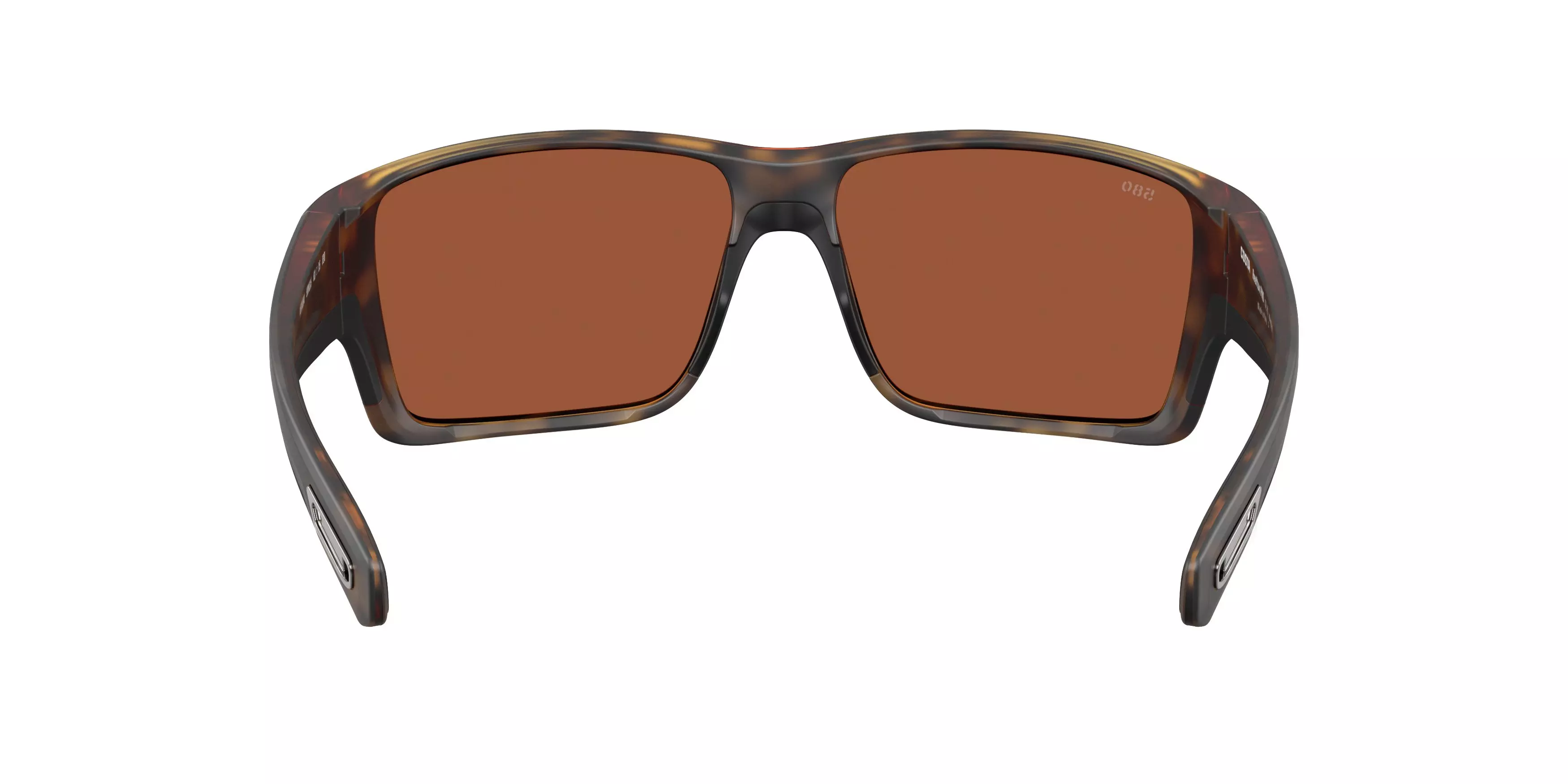 Costa Del Mar Reefton Pro Green Mirror 580G Polarized Sunglasses - Matte Tortoise - BROWN/GREEN