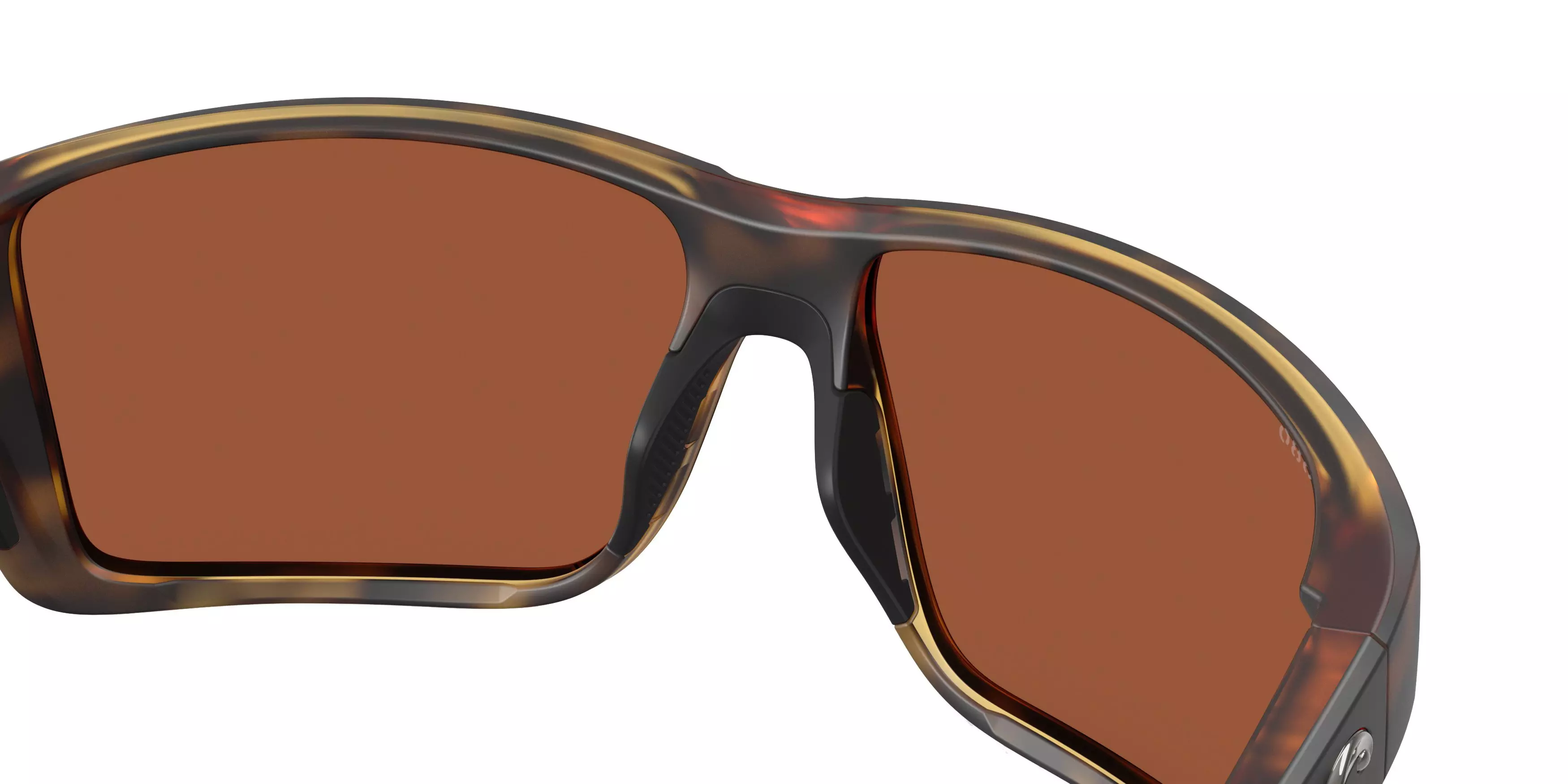 Costa Del Mar Reefton Pro Green Mirror 580G Polarized Sunglasses - Matte Tortoise - BROWN/GREEN