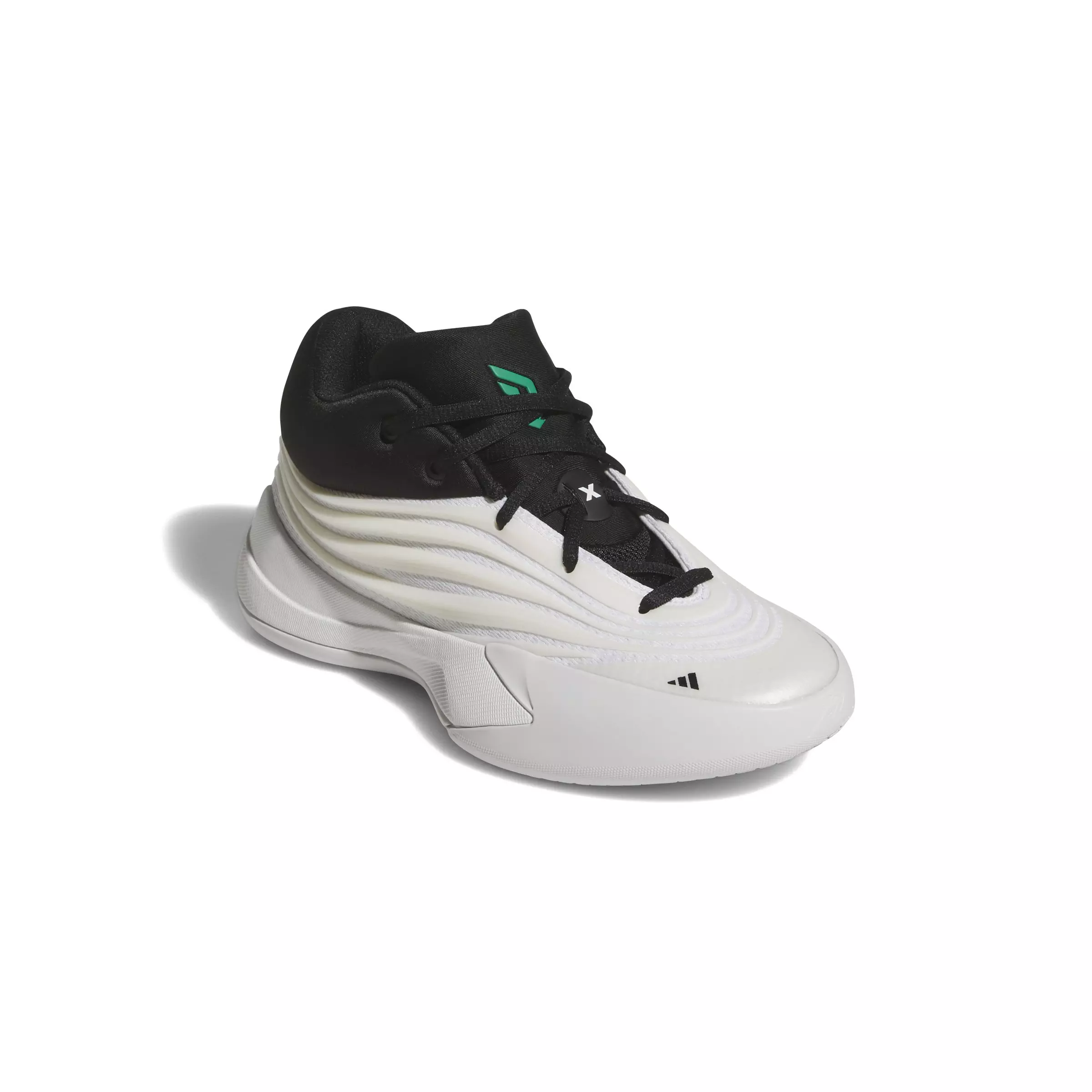 adidas Dame X "Zero Metallic/Core Black/Court Green" Grade School Boys' Basketball Shoe - ZERO/BLACK/GREEN